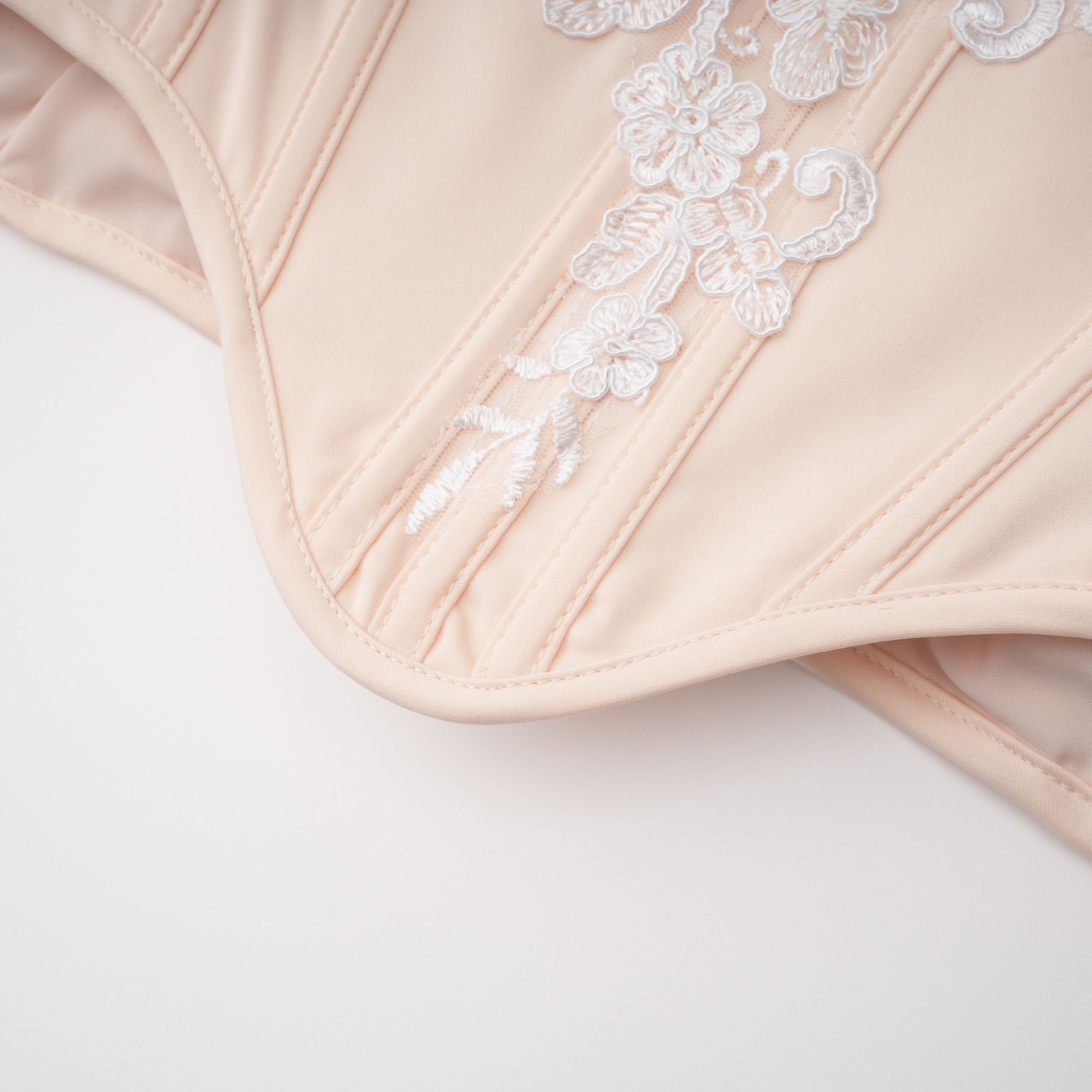 Blanca Champagne Lace Panel Top & Skirt Set