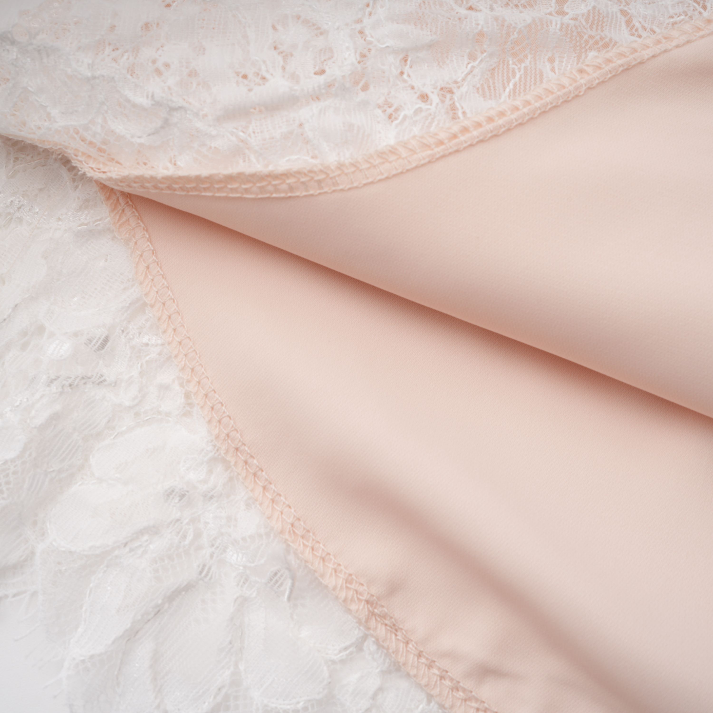 Blanca Champagne Lace Panel Top & Skirt Set