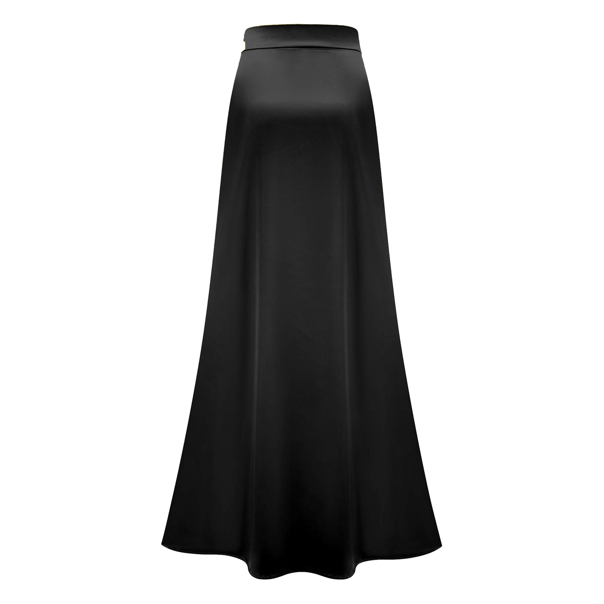 borbála black fringed top & satin skirt set
