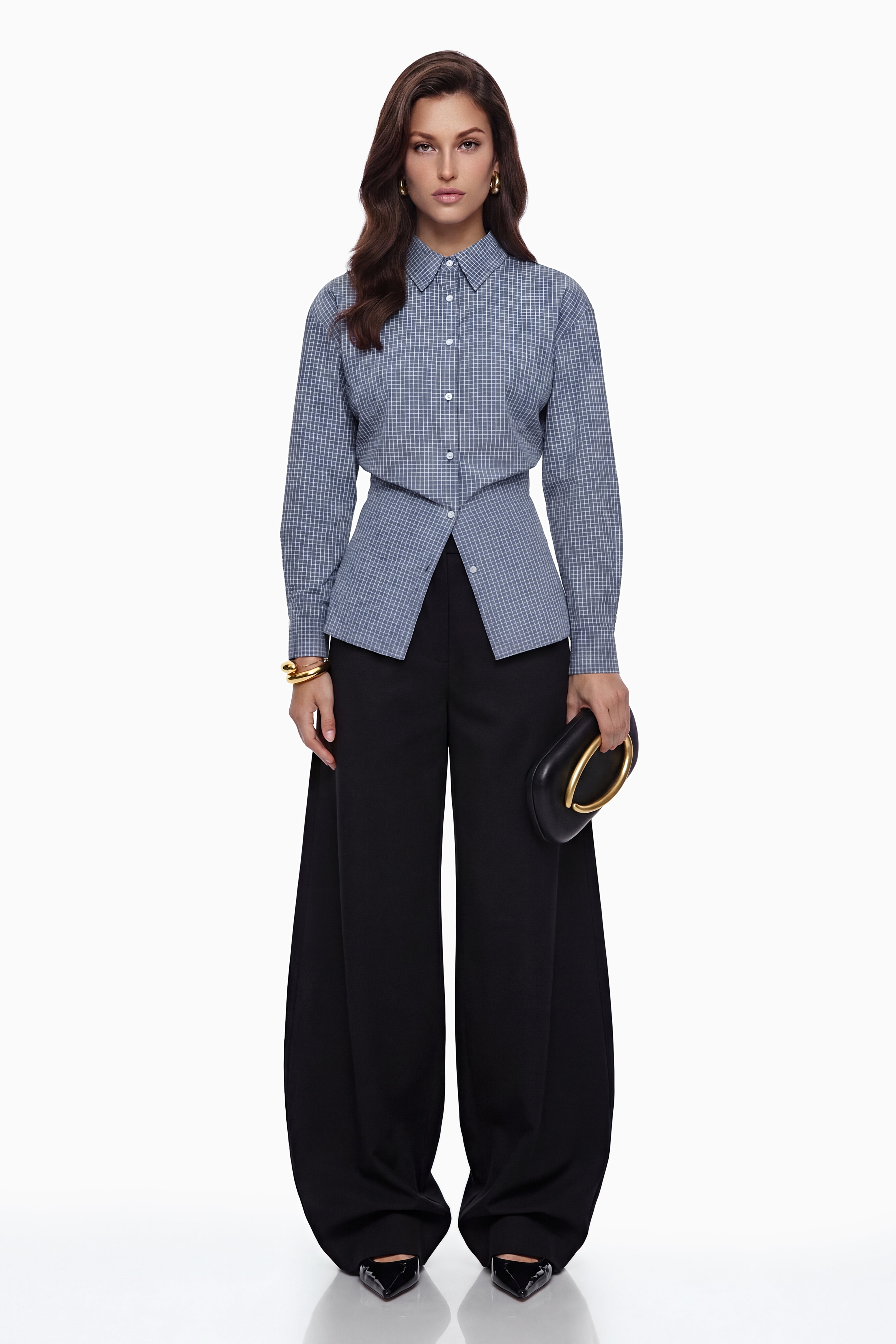 Brooke Blue Button Down Shirt