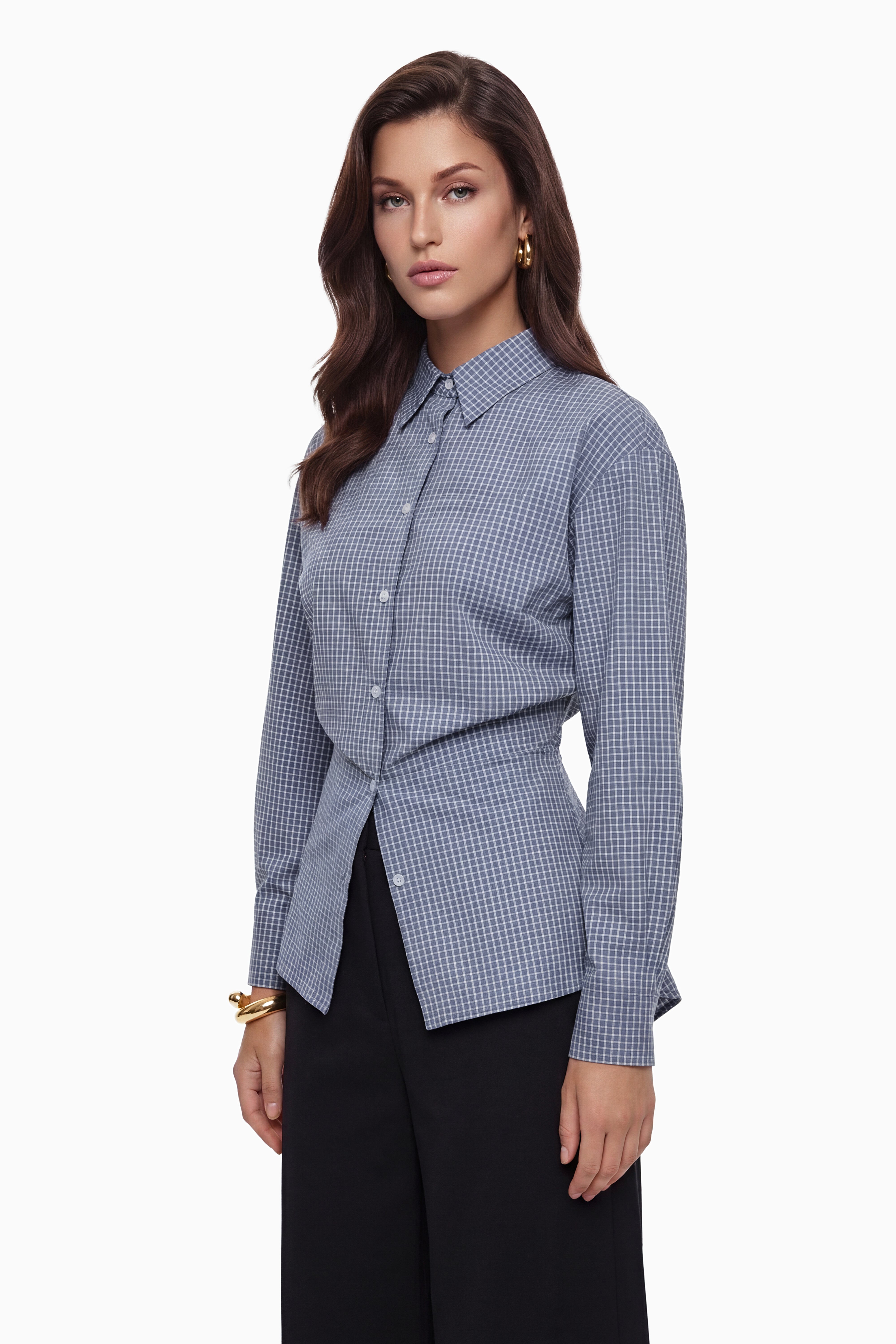 Brooke Blue Button Down Shirt