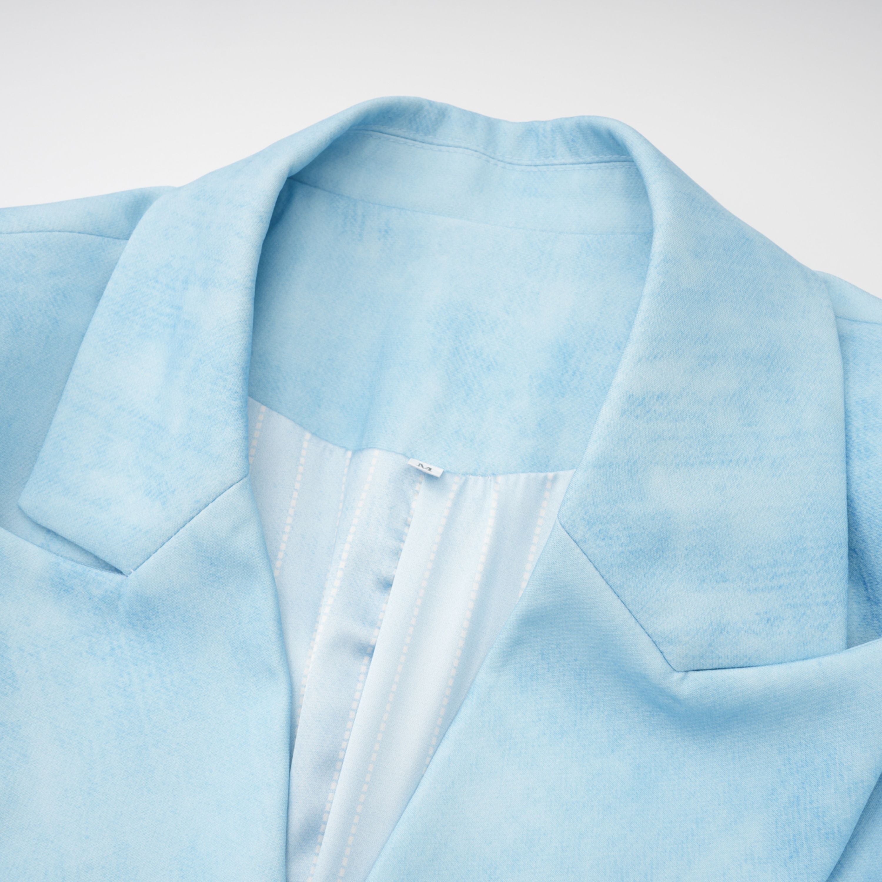 Célestine Blue Double-Breasted Blazer & Shorts Set