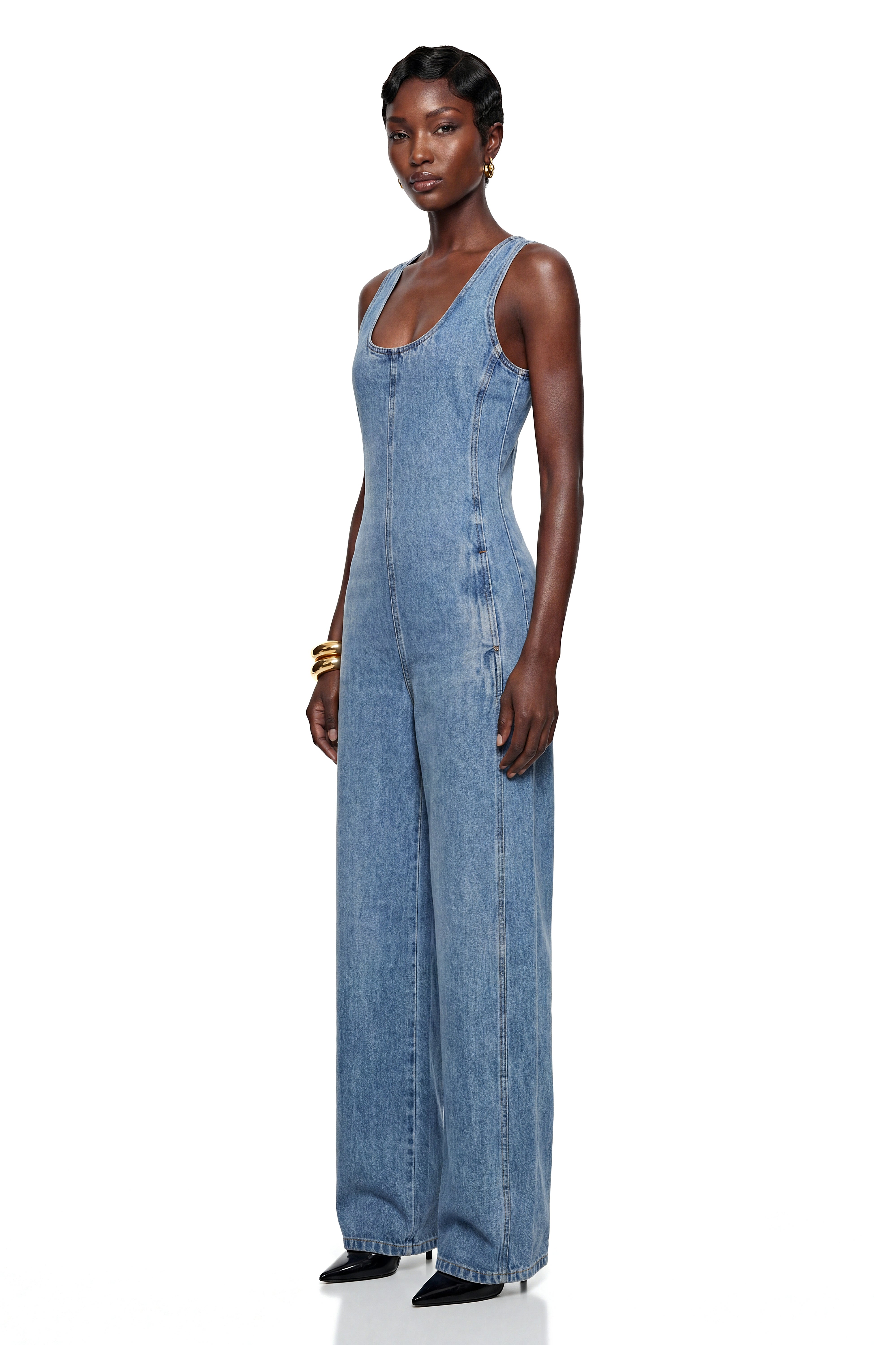 Chakame Blue Denim Overalls