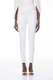 Cordelia White Decorative Stitching Leggings (Final Sale-US Only)