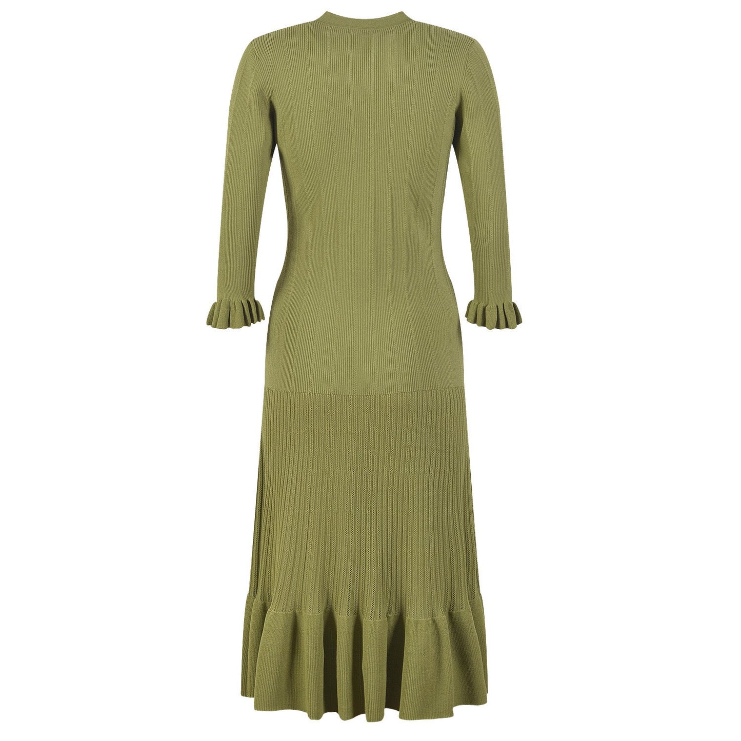 SANDRO LILWENN  KNITTED MIDI DRESS - Green