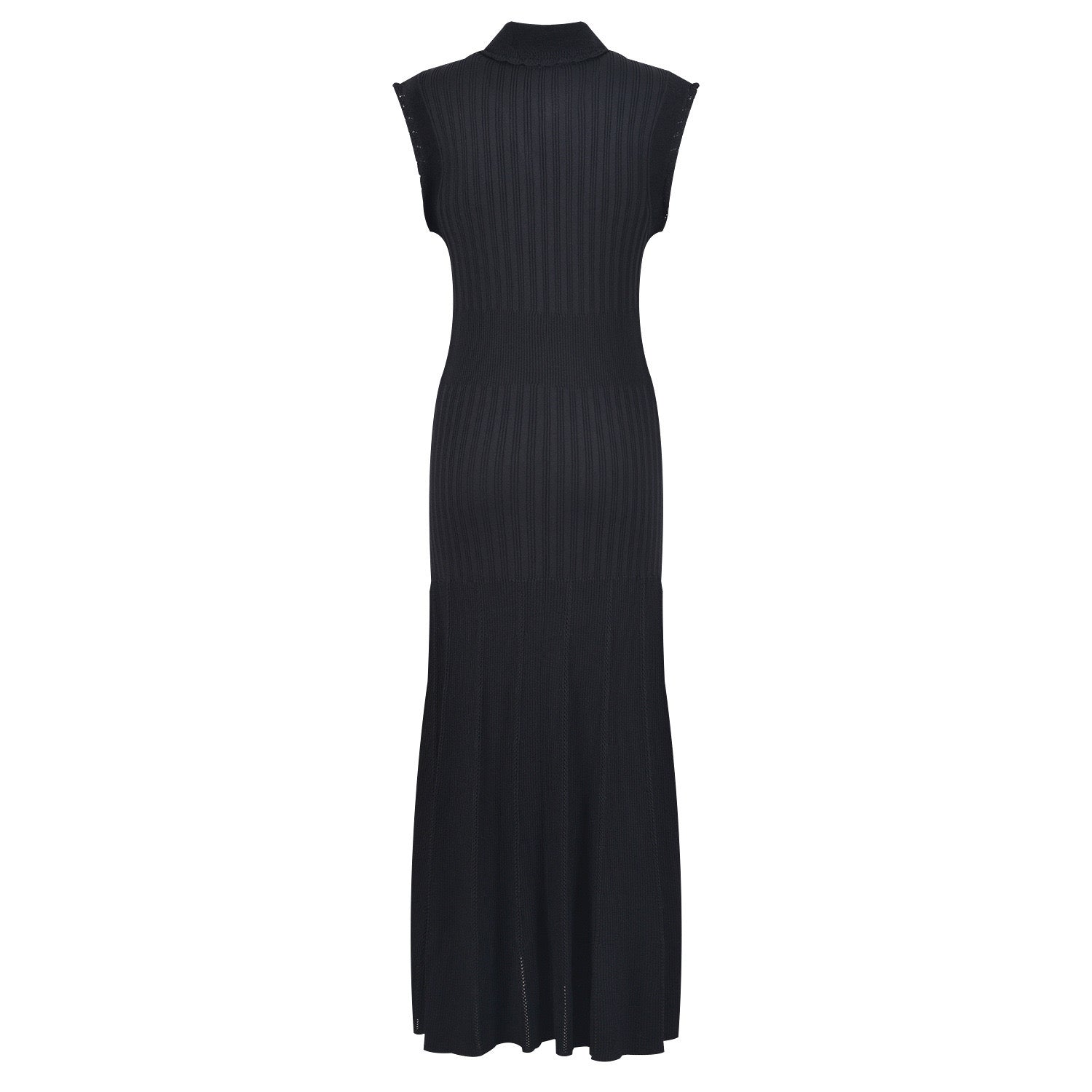 SANDRO Ribbed Maxi / midi dress - Black