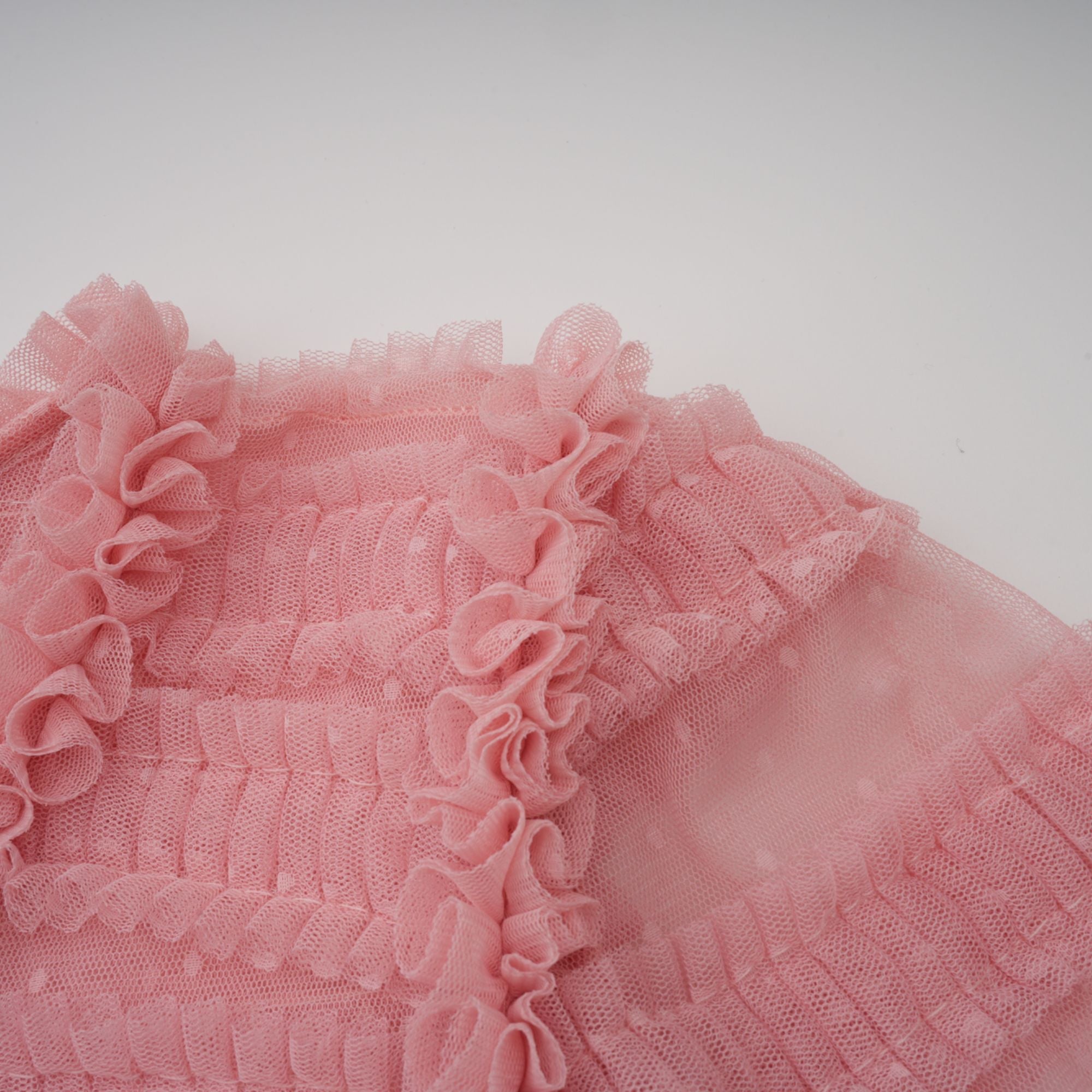 Aimée pink dot-detail ruffled tulle midi dress (Final Sale-US Only)