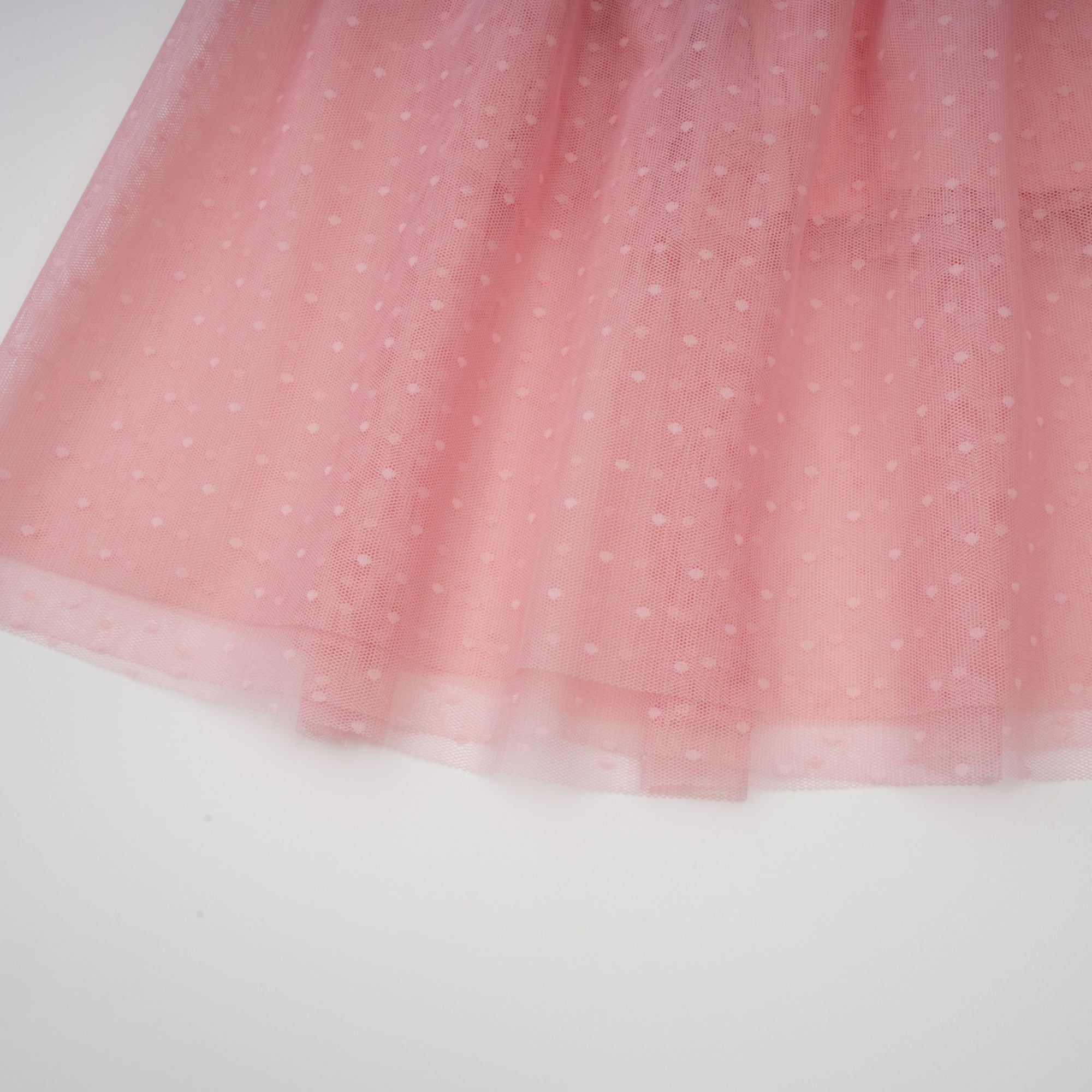 Aimée pink dot-detail ruffled tulle midi dress (Final Sale-US Only)