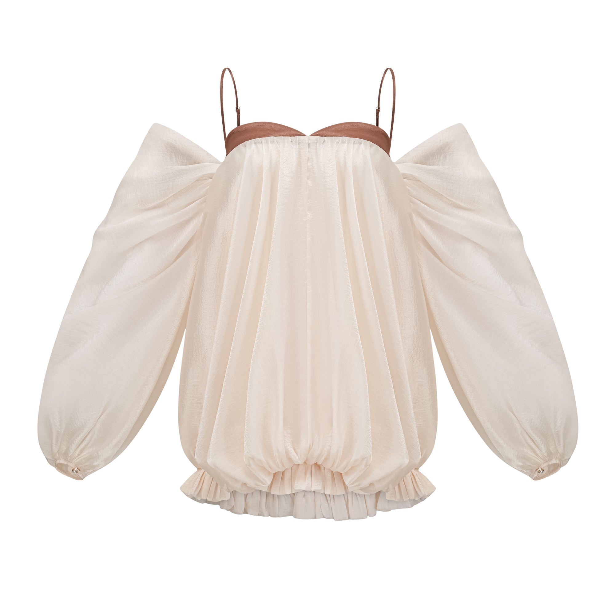 Laura puffy-design mini dress