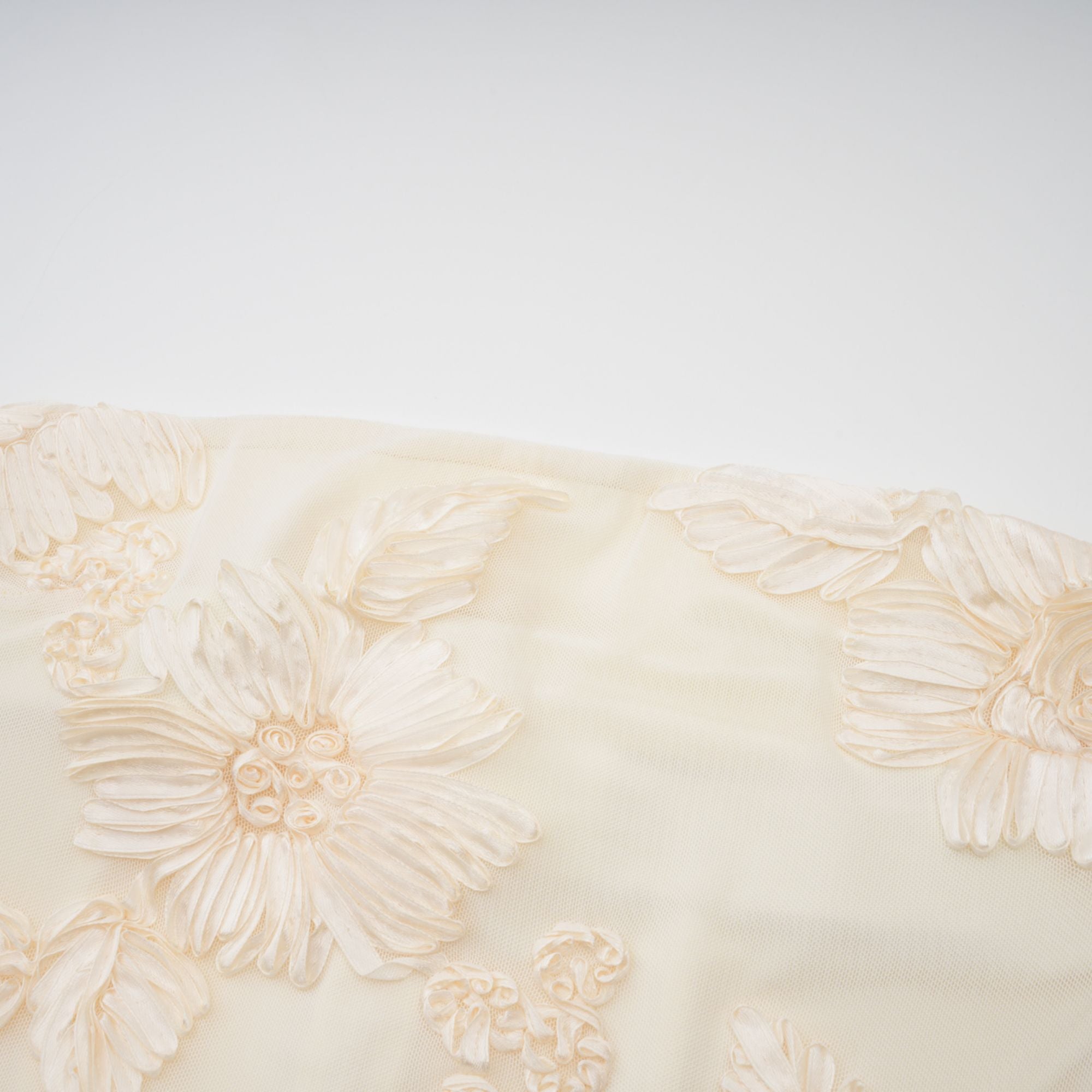 Melanie neutrals embroidered off-shoulder maxi dress (Final Sale-US Only)