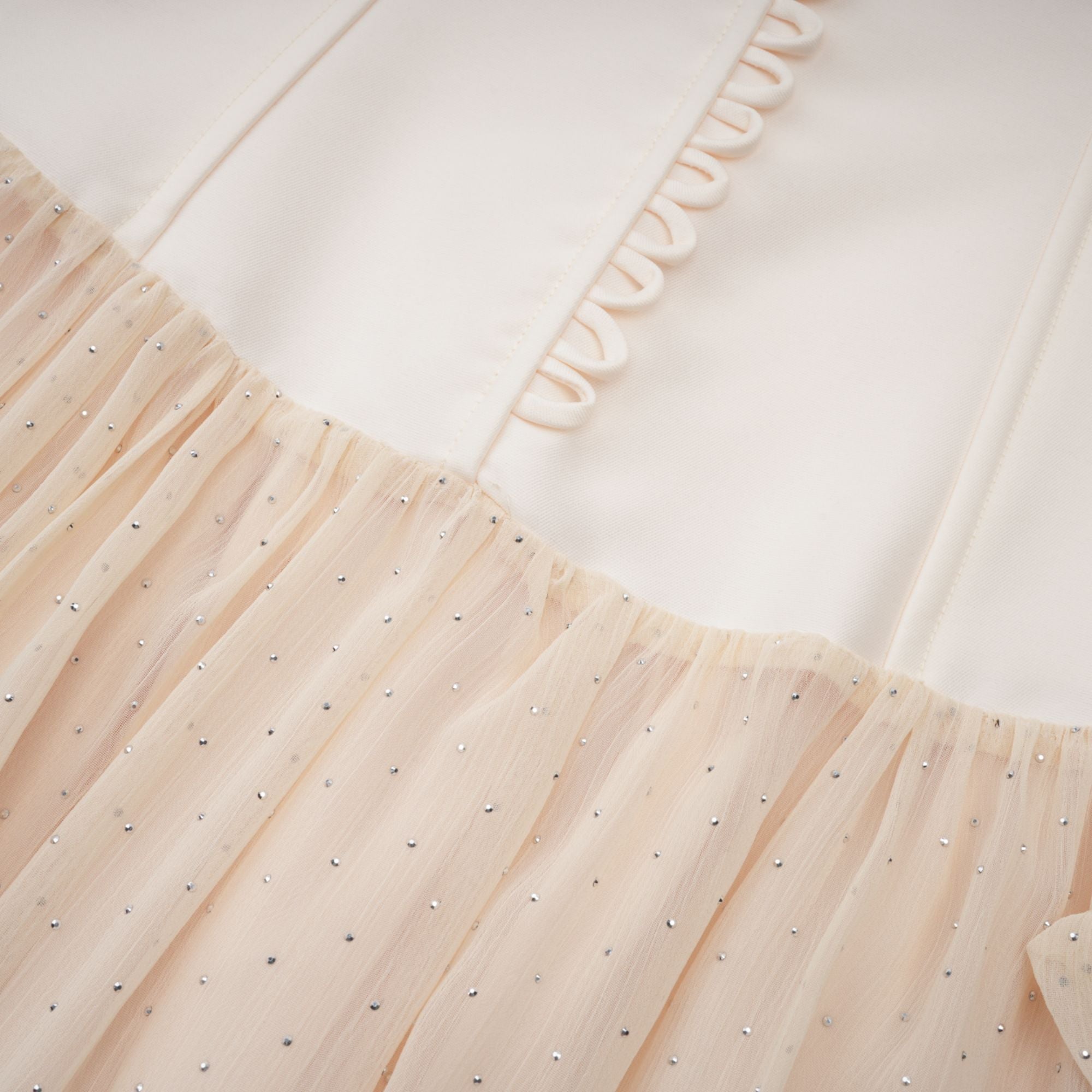 Charlotte halterneck tulle midi dress (Final Sale)