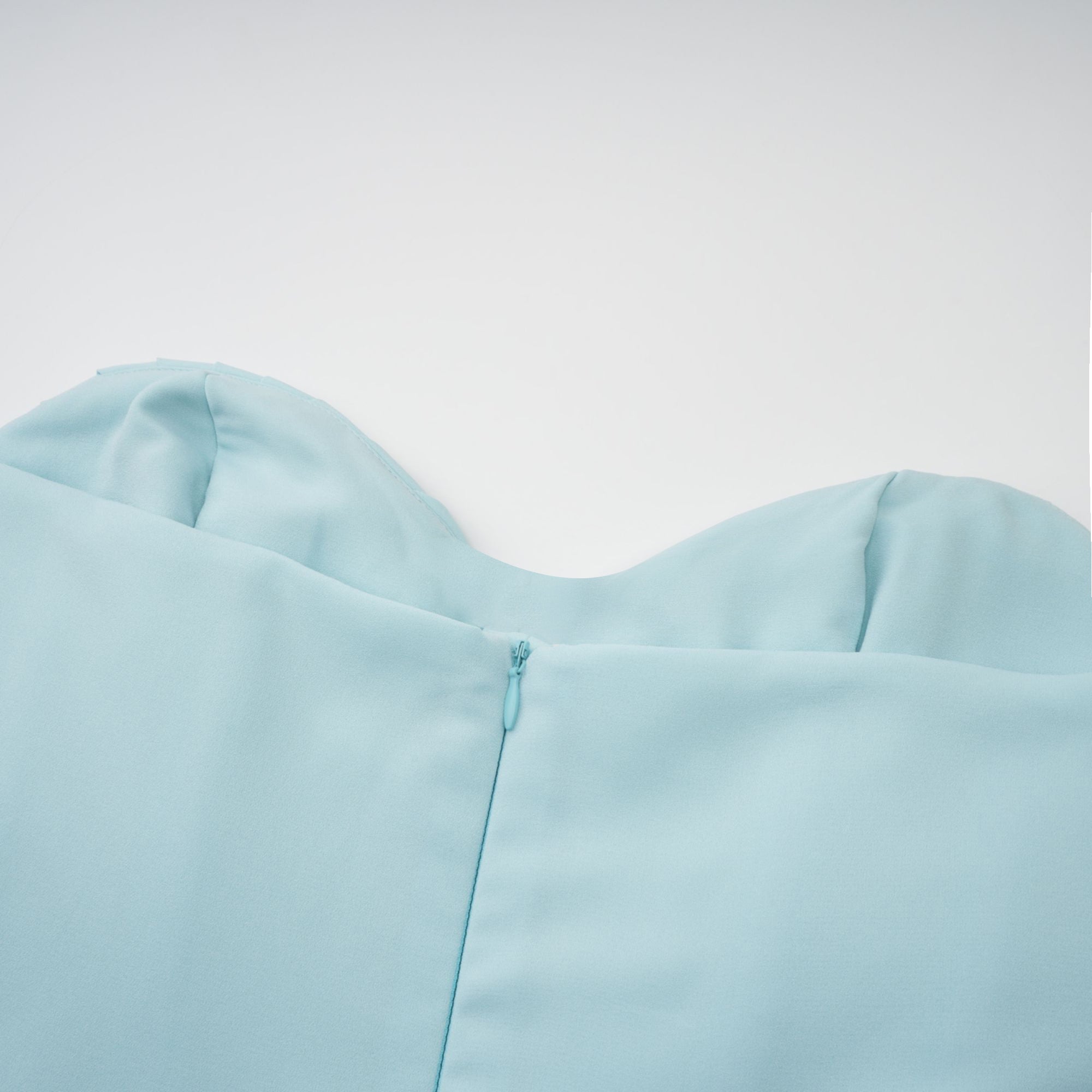 Carlotta blue pleated corset maxi dress (Final Sale-US Only)