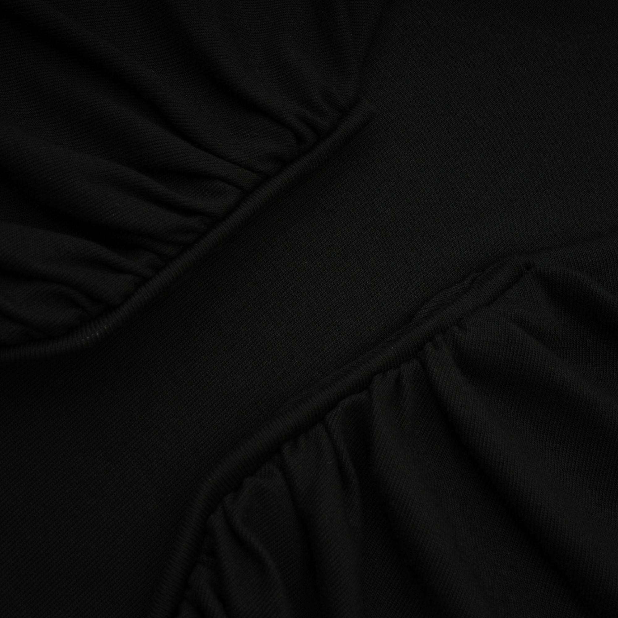 Anaïs Black Open-Front Gathered Top (Final Sale-US Only)