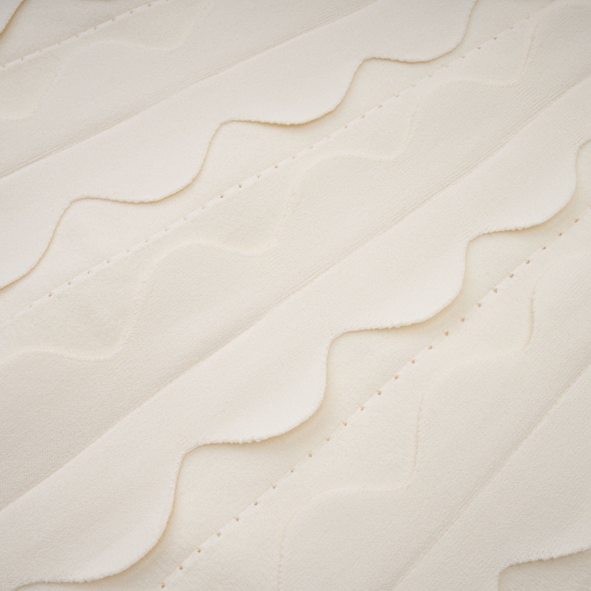 Axelle white wavy-detail sleeveless mini dress