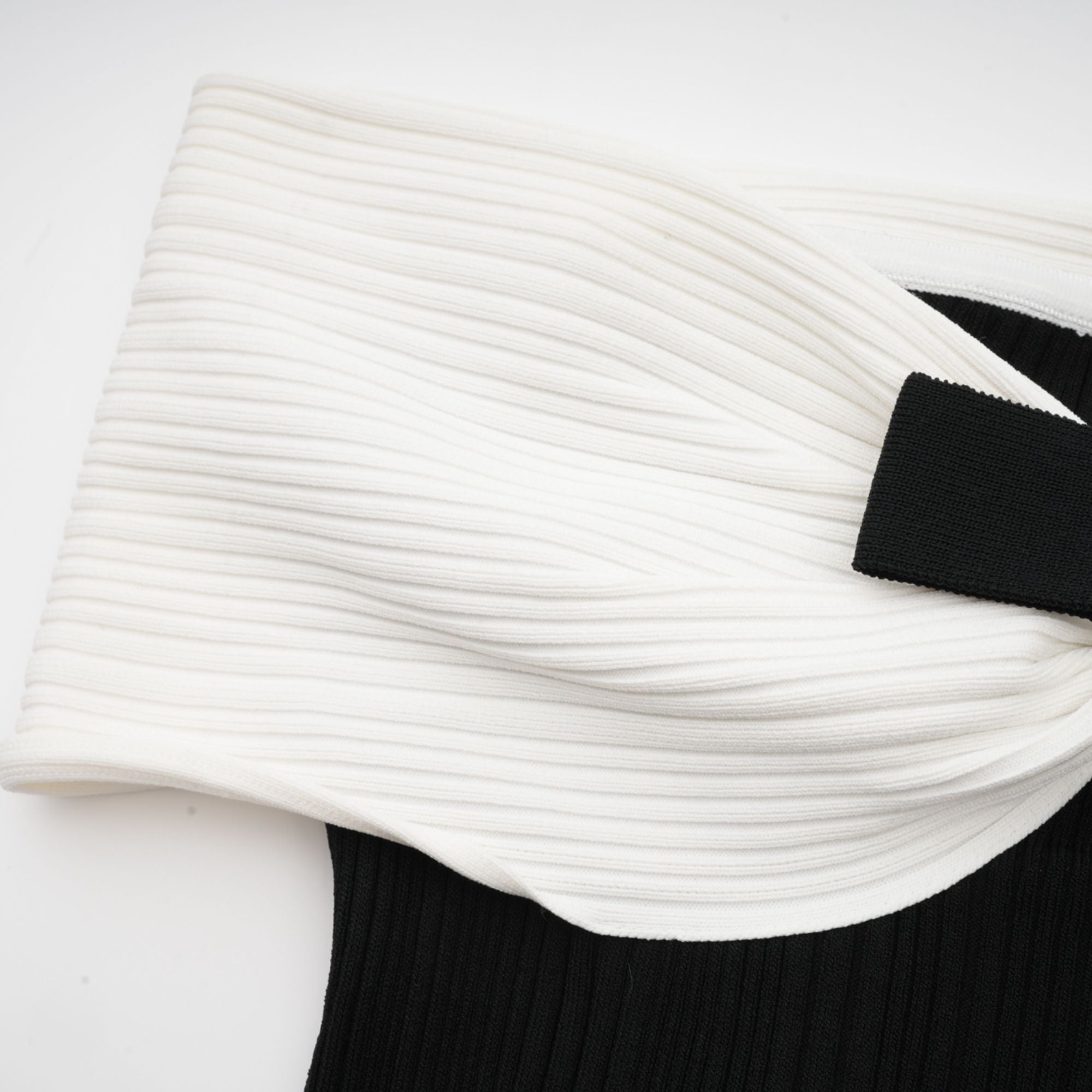 Angèle black off-shoulder knitted mini dress (Final Sale-US Only)