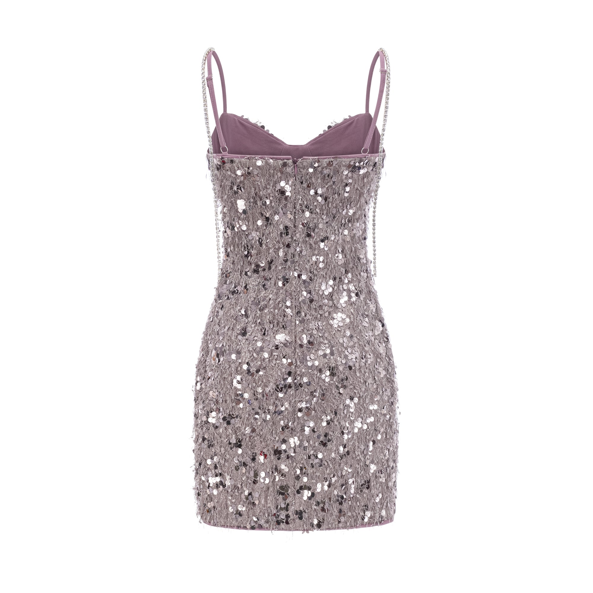 Lucena purple embellished mini dress (US Only)