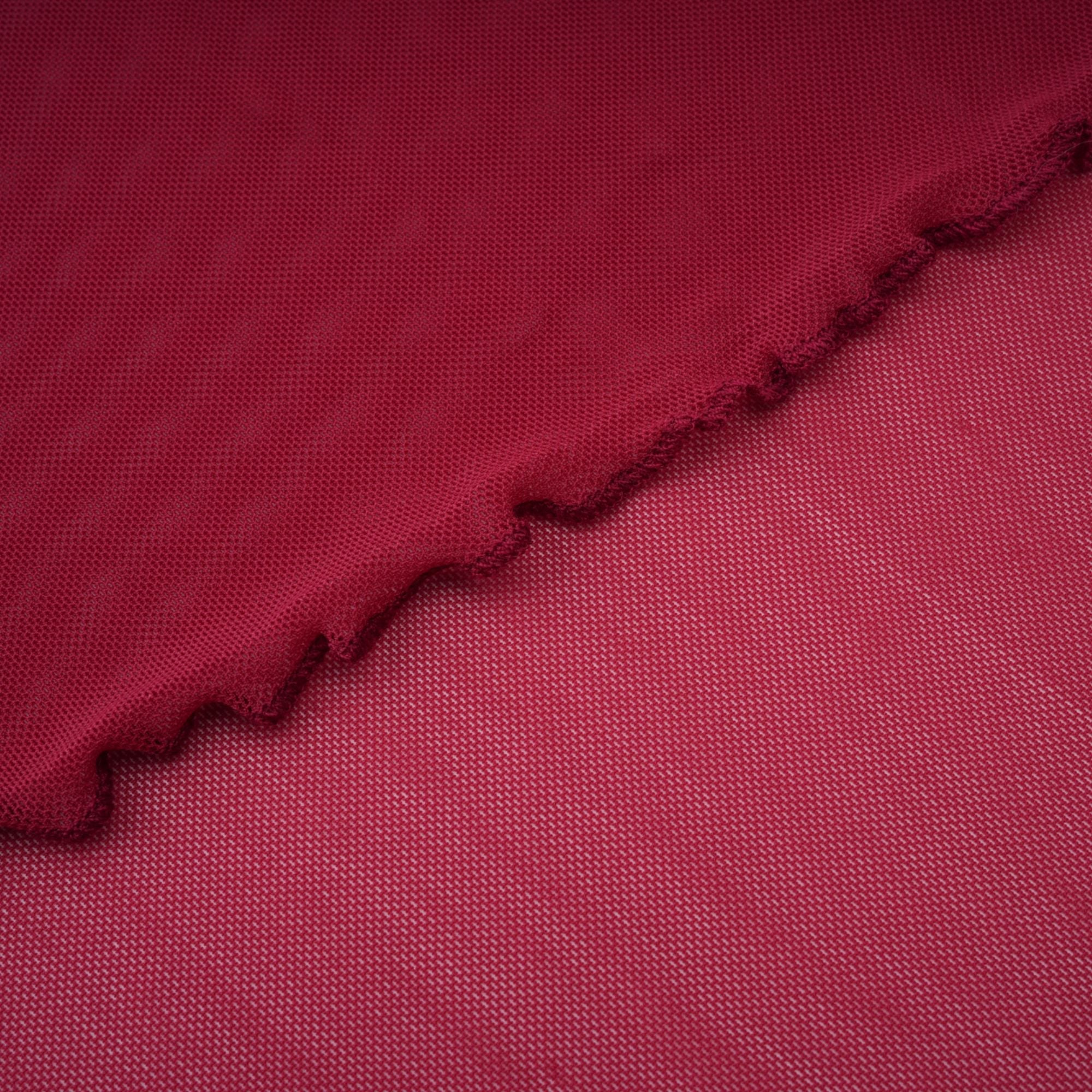 Sylphe Red Asymmetrical Ruched Mesh Maxi Dress (Final Sale-US Only)