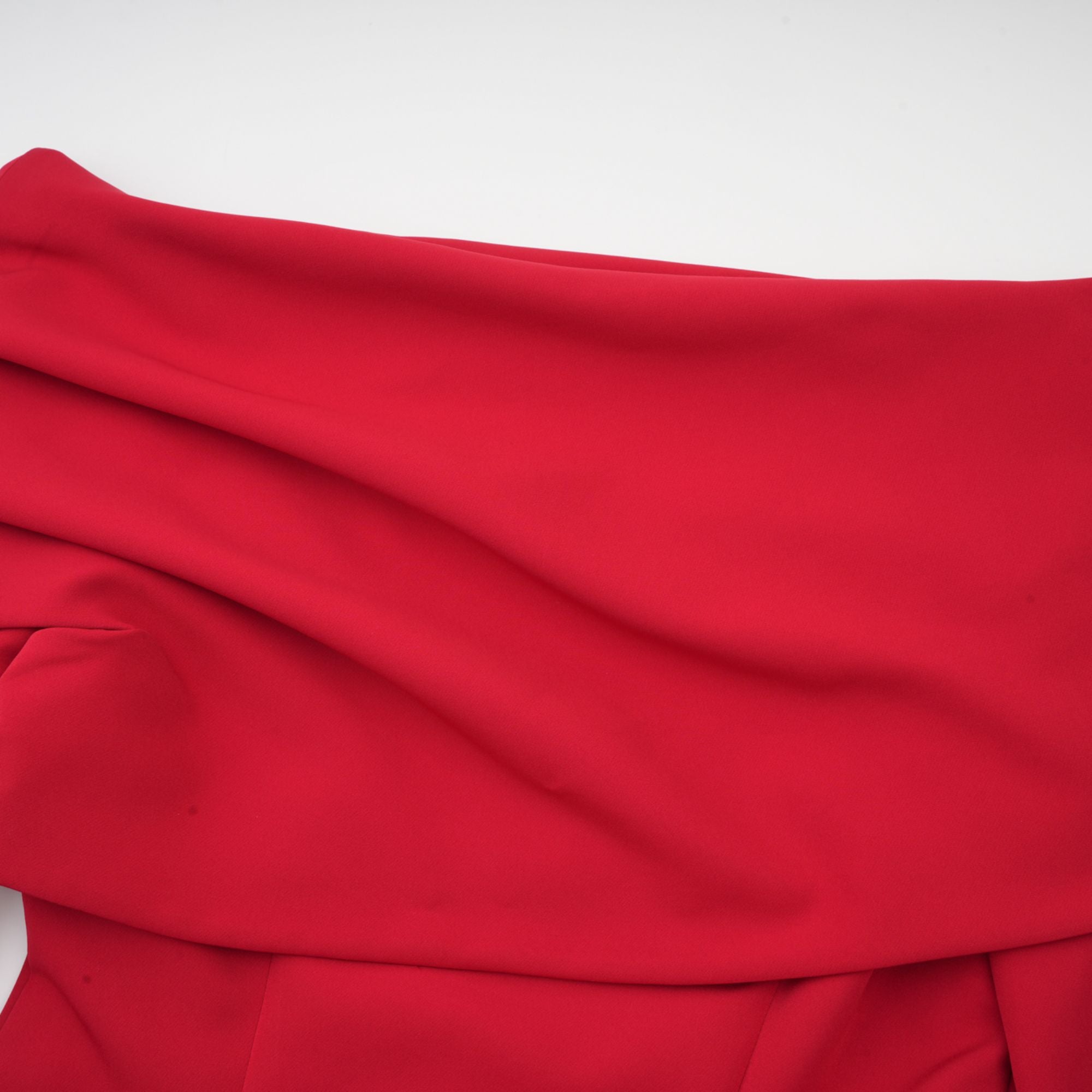 Valentine Red Pleated Maxi Dress with High Slit (US Only)
