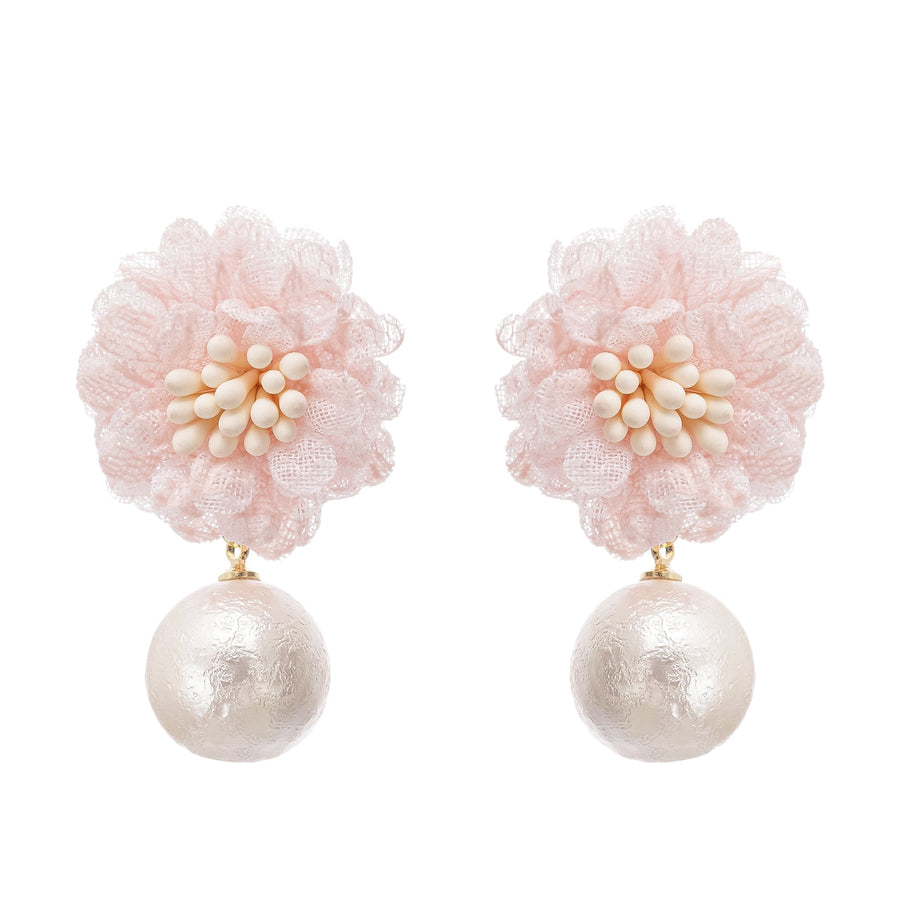 Capriana floral motif drop earrings