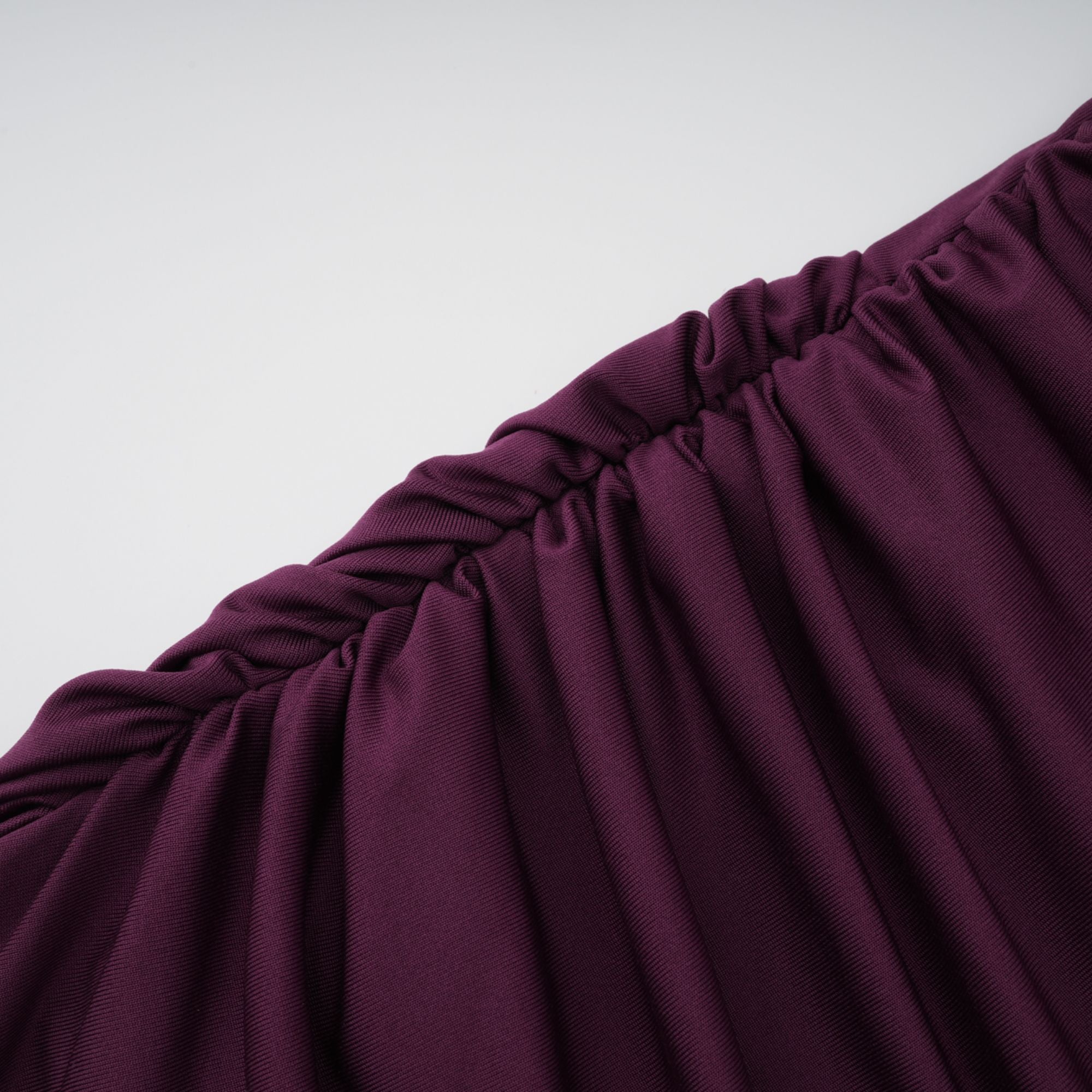 Borbála Magenta Lace Bodice Ruched Maxi Dress