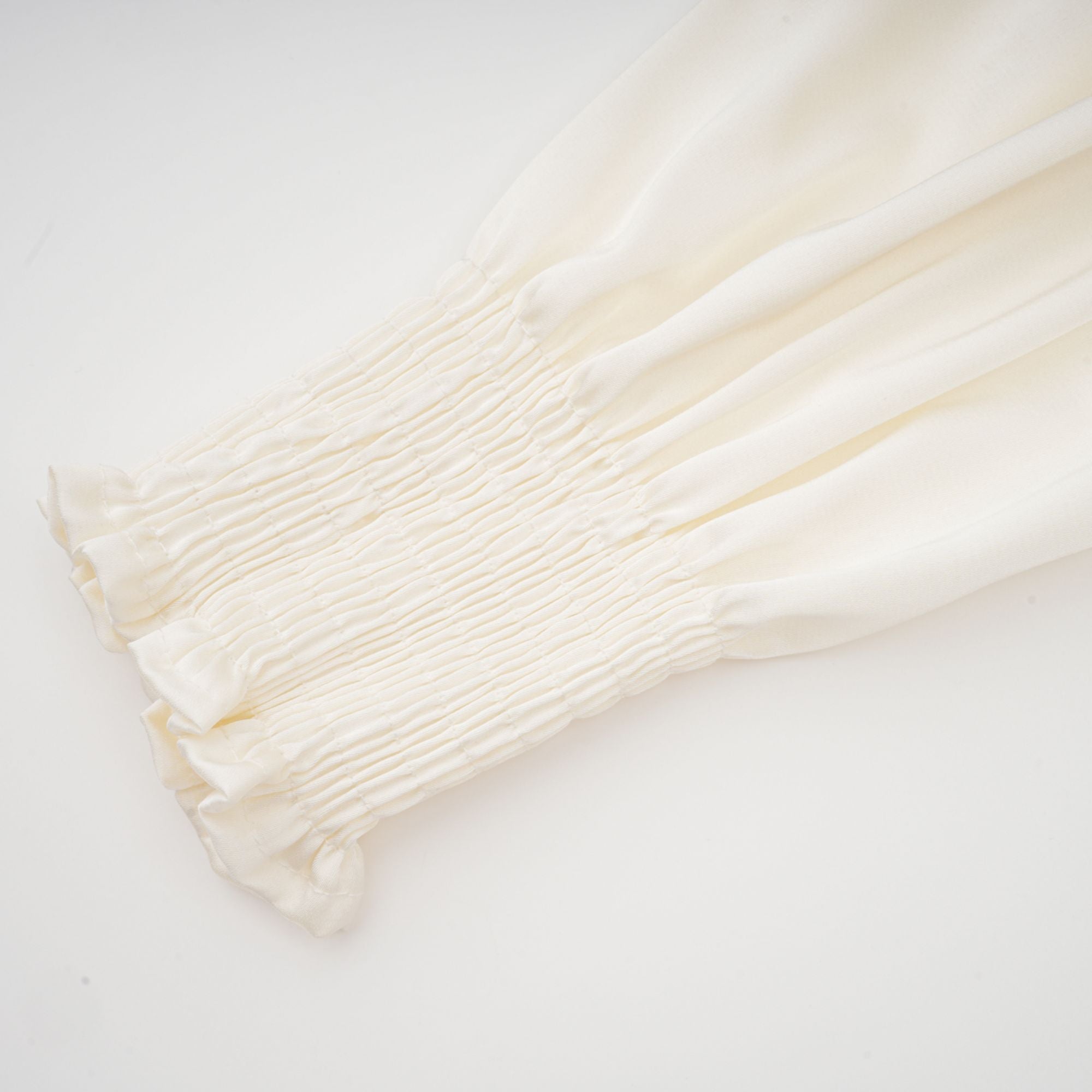 Nouria white faux-flower twist cropped top (Final Sale-US Only)