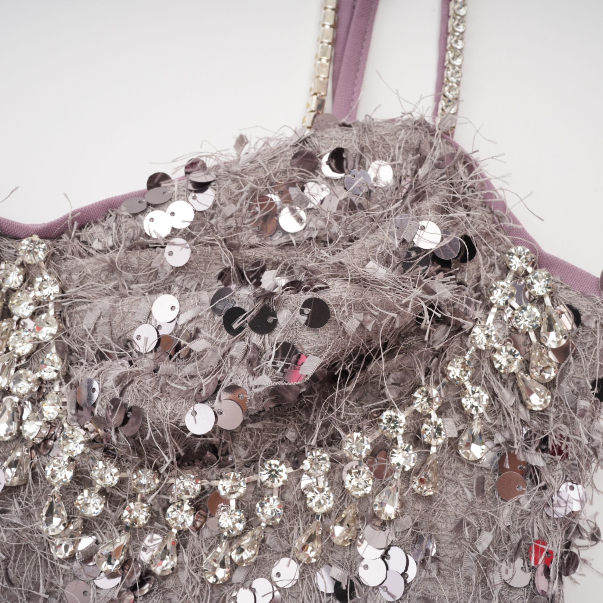 Lucena purple embellished mini dress (US Only)