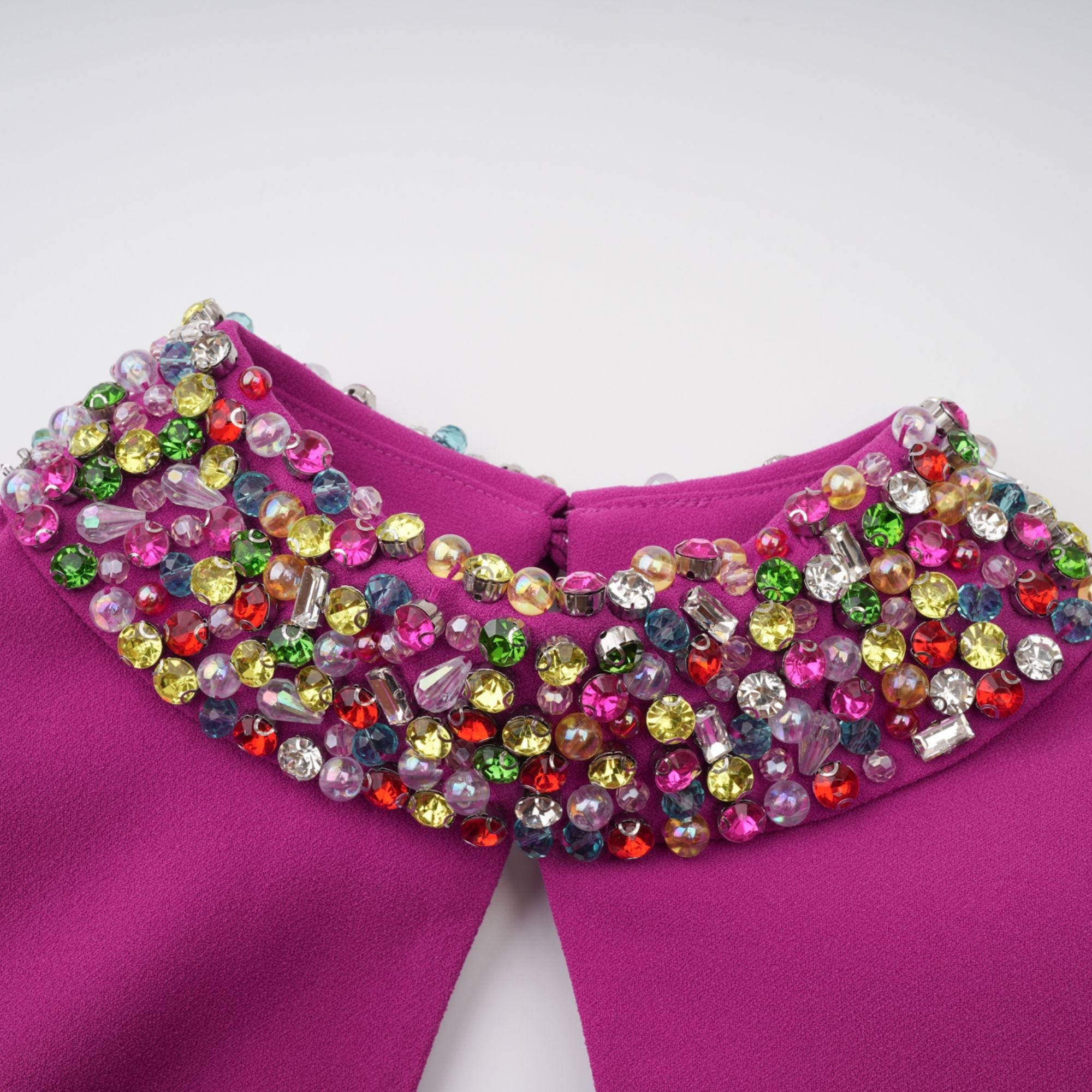 Majestueuse Fuchsia Keyhole-Detail Mermaid Gown