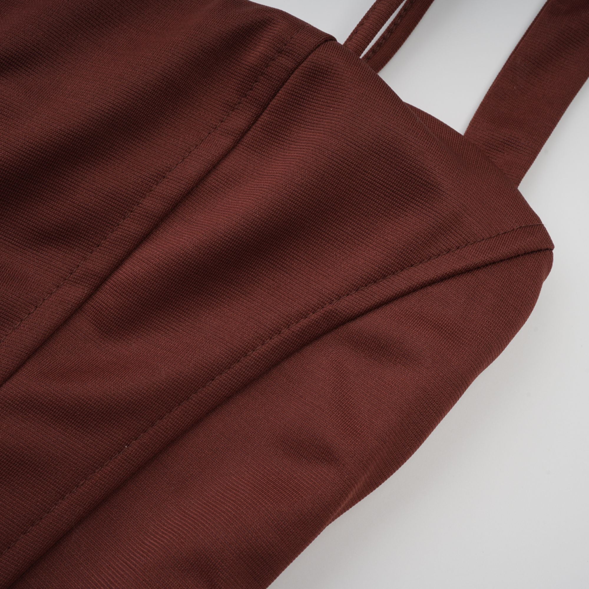 Paulette Brown Ruched Bodycon Mini Dress (Final Sale-US Only)
