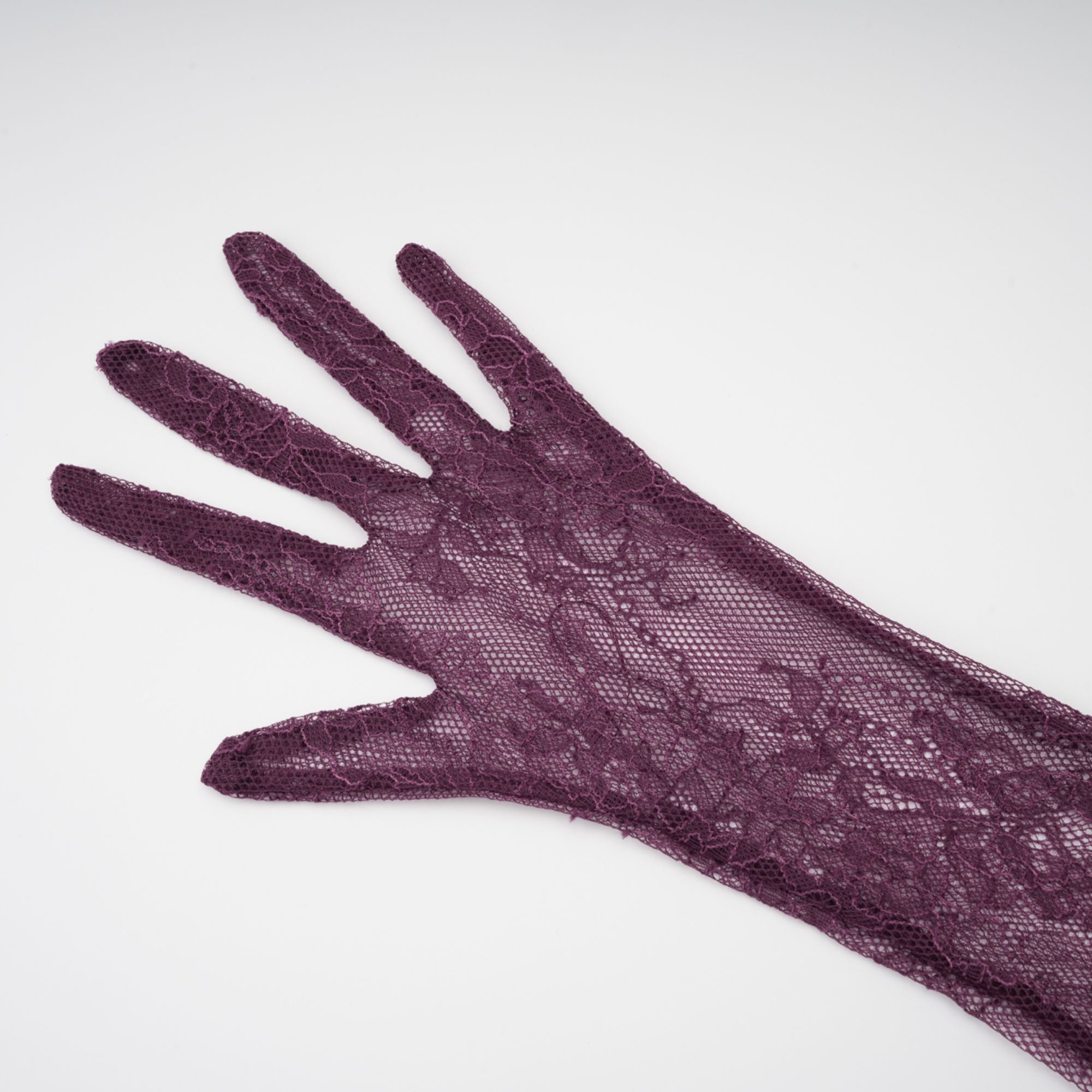 Borbála Magenta Lace Bodice Ruched Maxi Dress