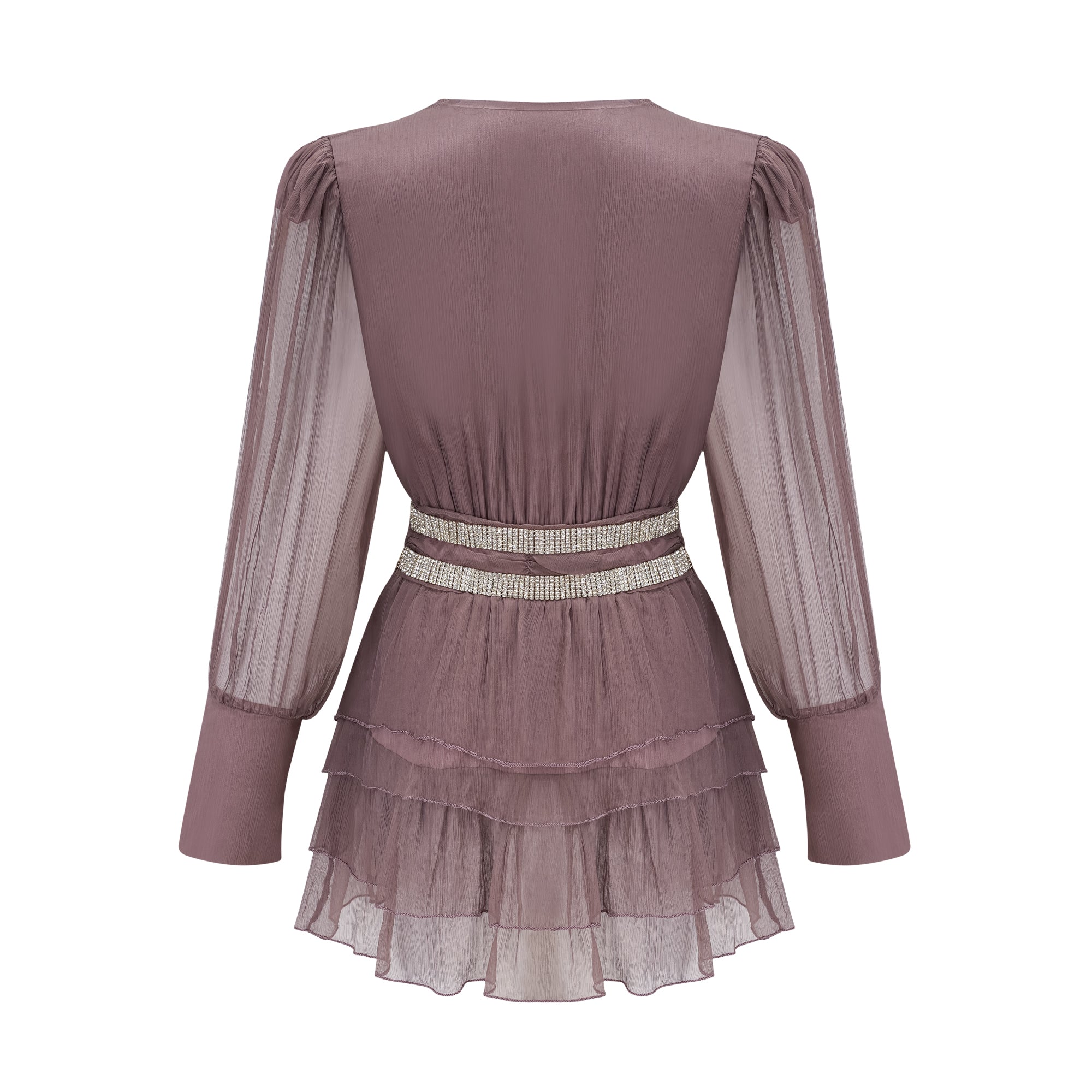 Ellica crystal-embellished silk mini dress (US Only)