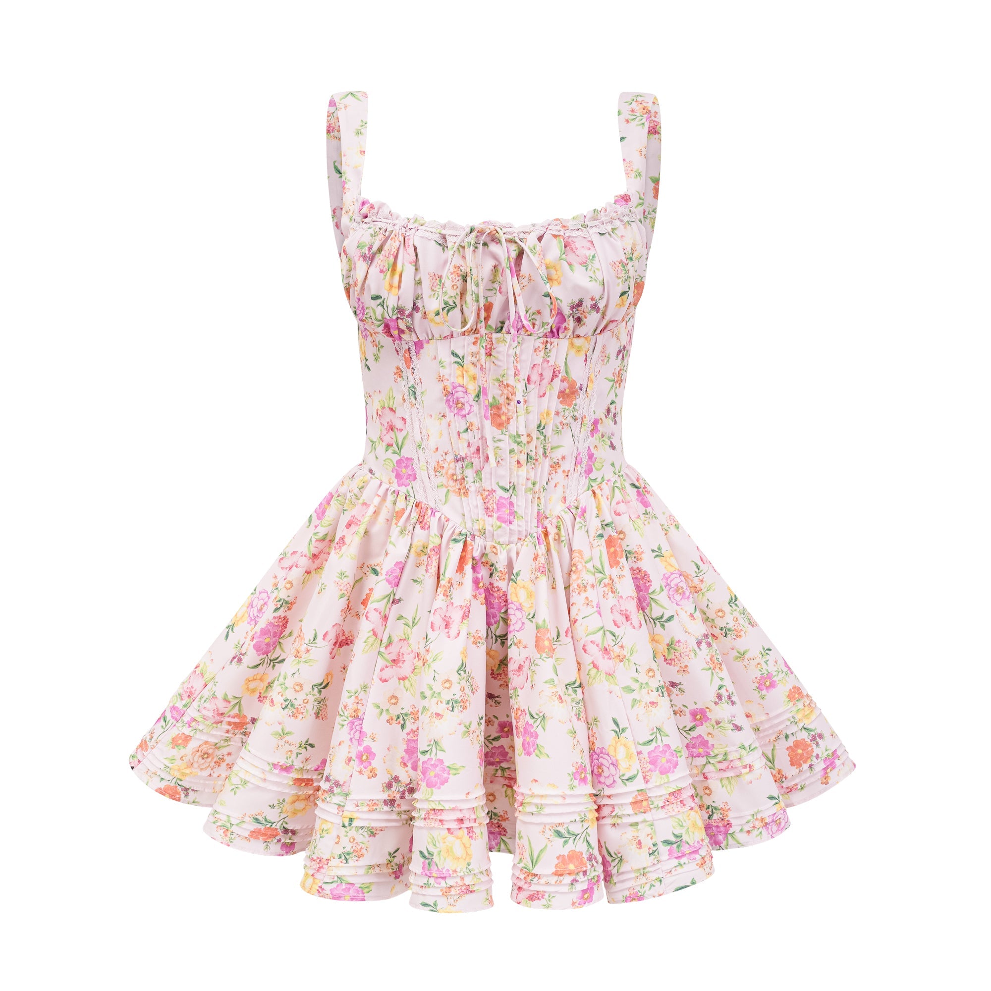 Kara floral-print cotton mini dress (Final Sale-US Only)