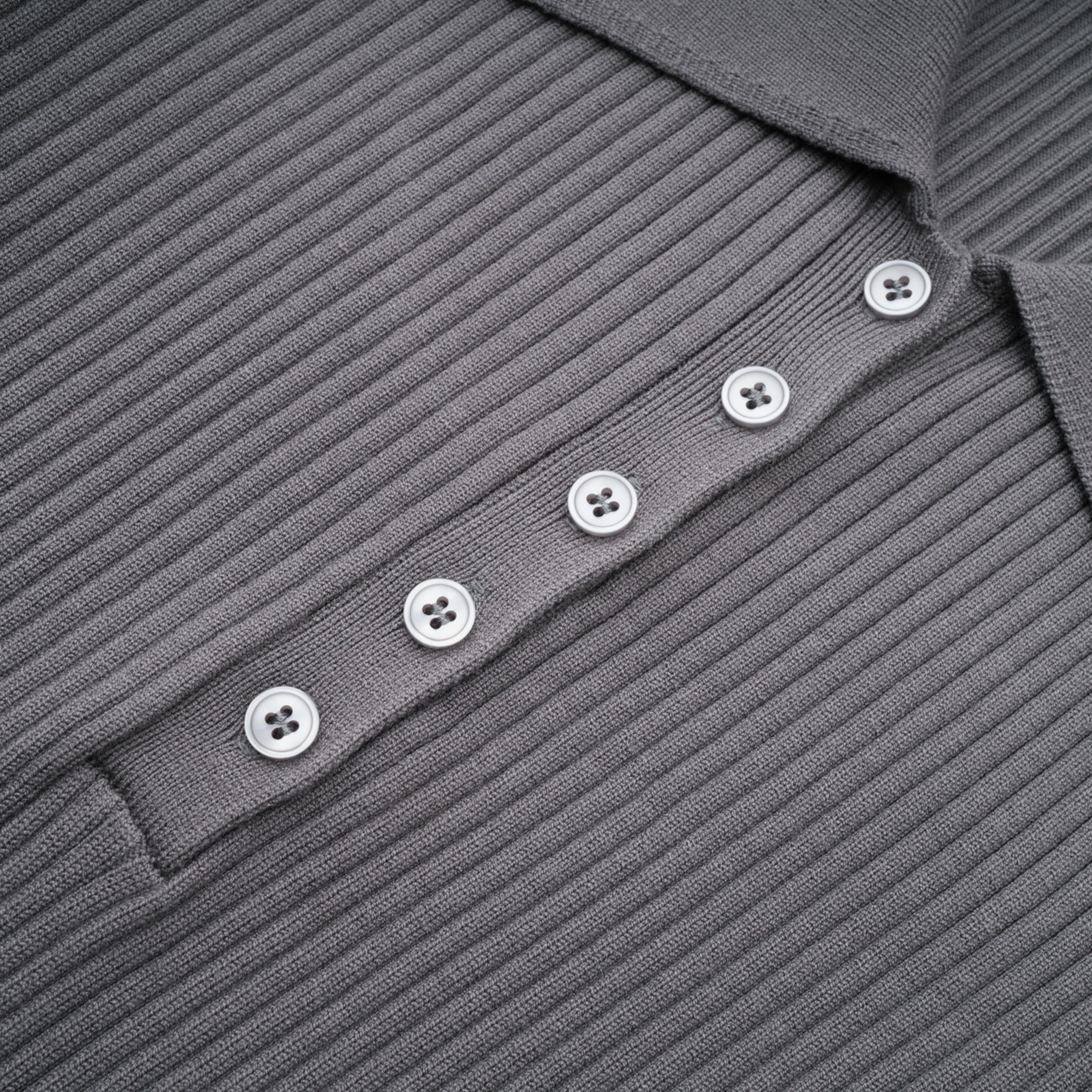 Claire Grey Ribbed Knit Bodysuit & Trousers Set