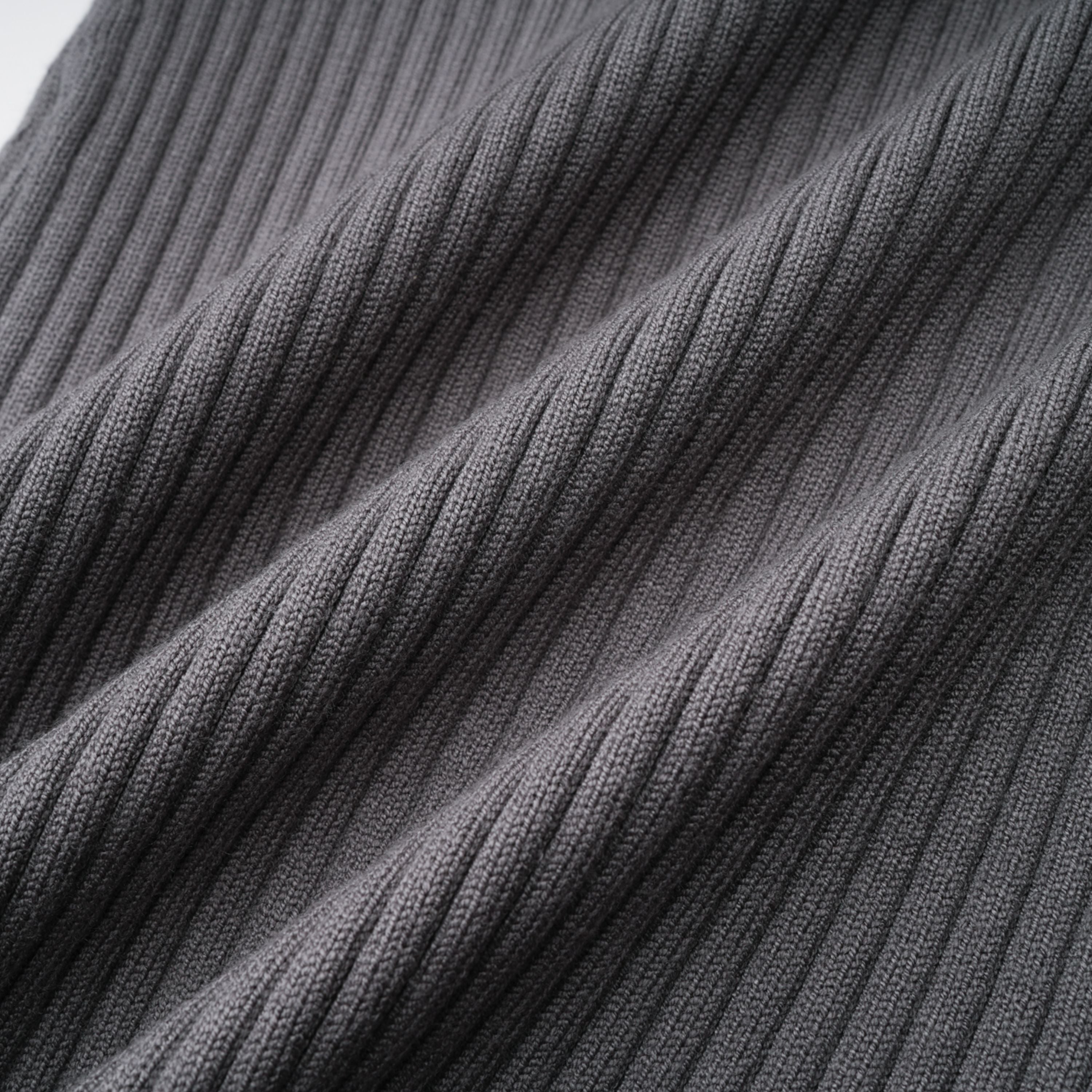 Claire Grey Ribbed Knit Bodysuit & Trousers Set