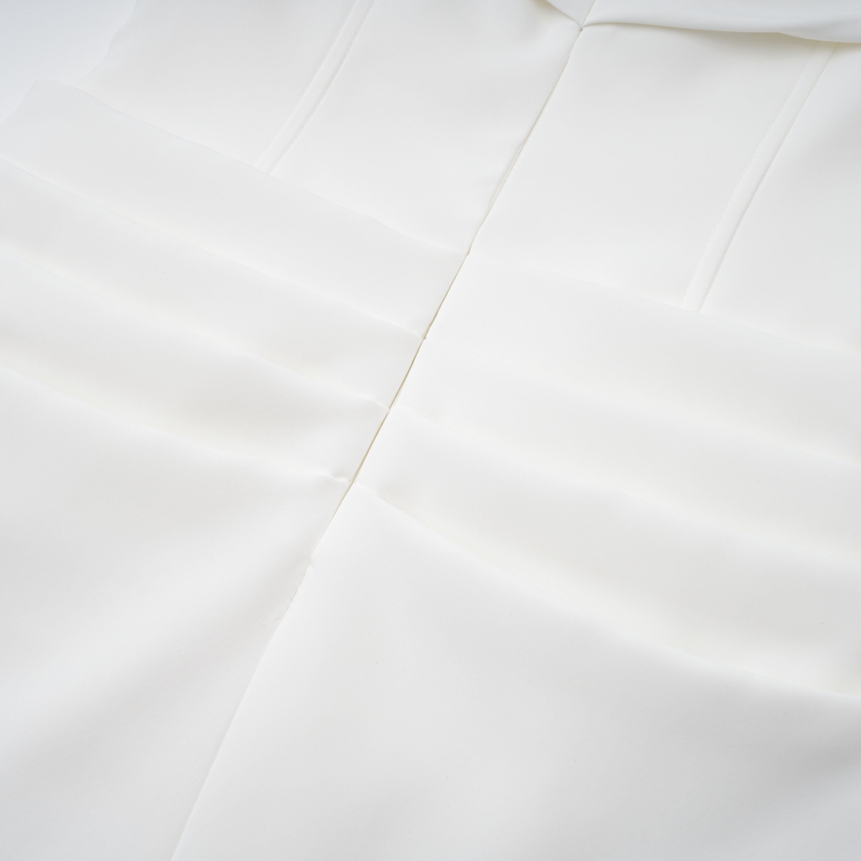 Solara White Draped Midi Dress