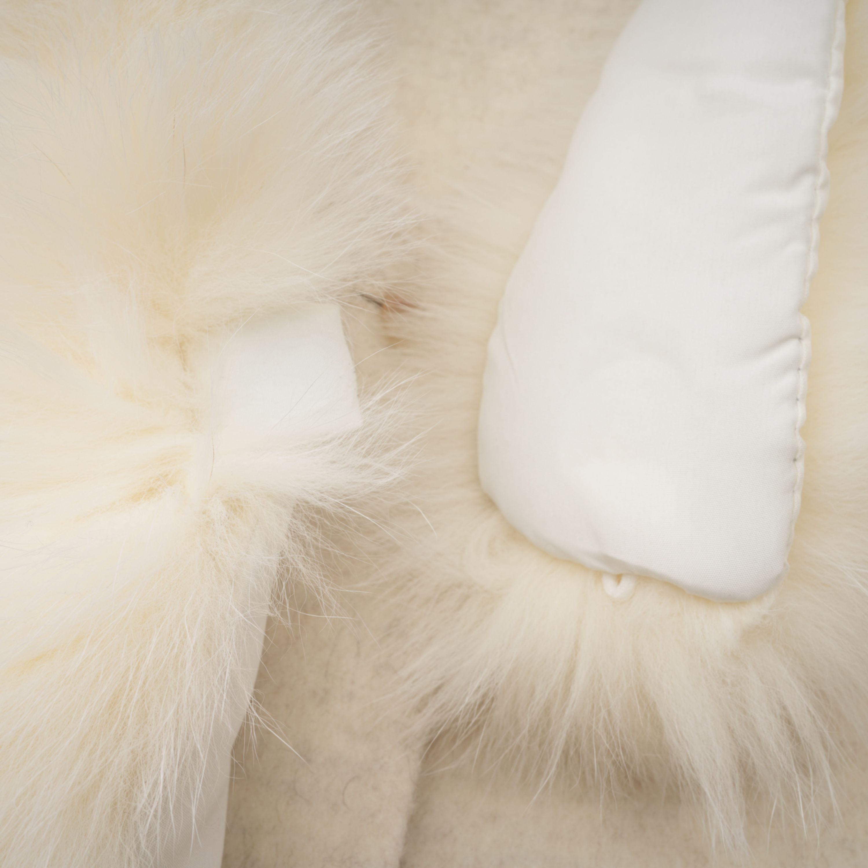 Cecilia White Belted Fur Trim Coat (Final Sale-US Only)