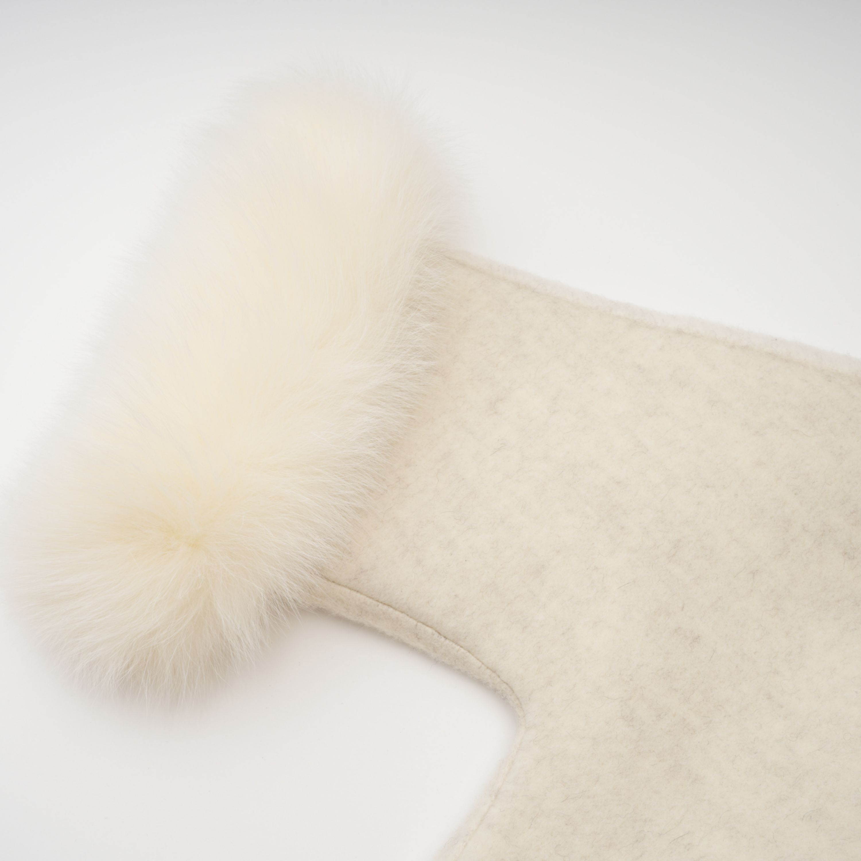 Cecilia White Belted Fur Trim Coat (Final Sale-US Only)