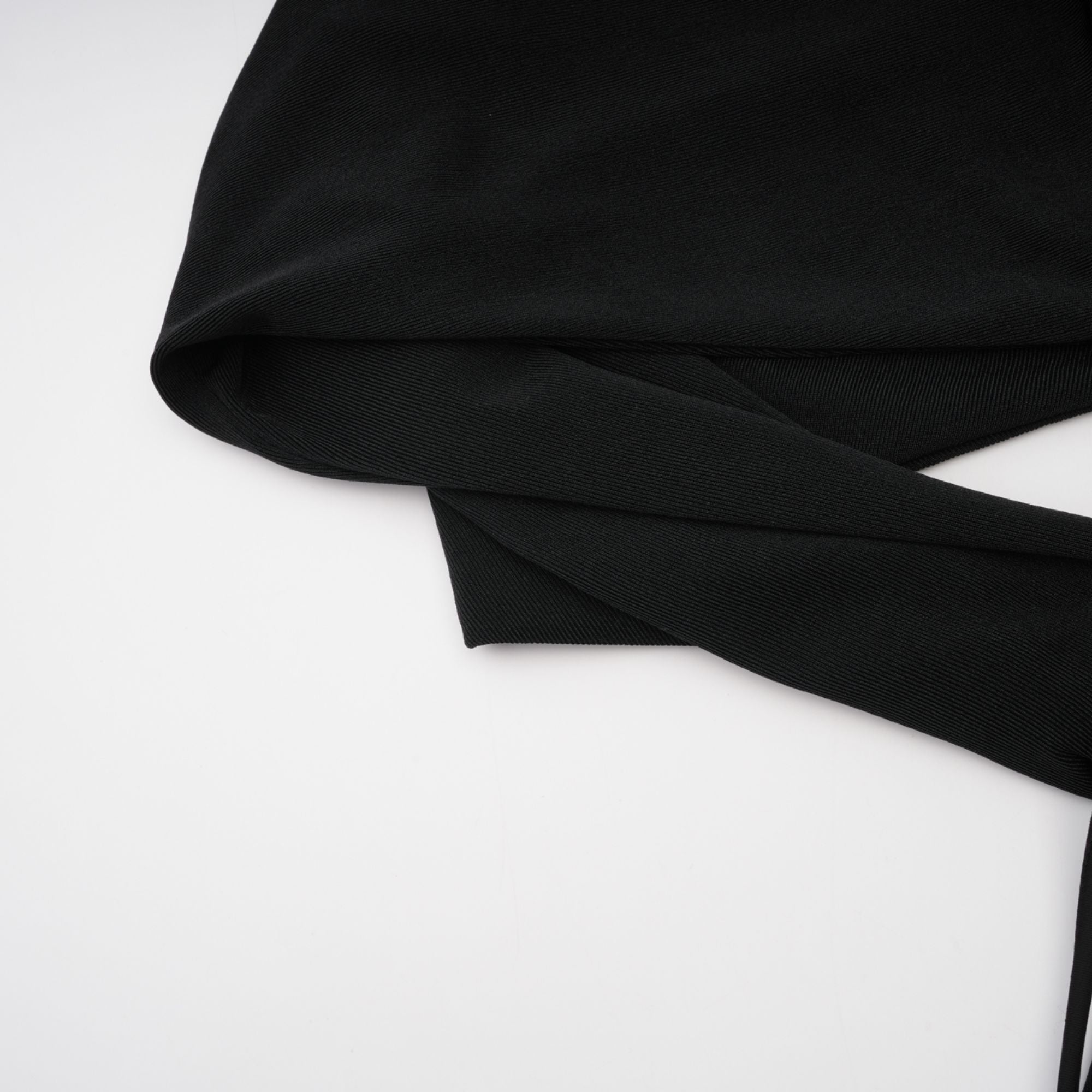 Axelle black floral-appliqué hooded maxi dress