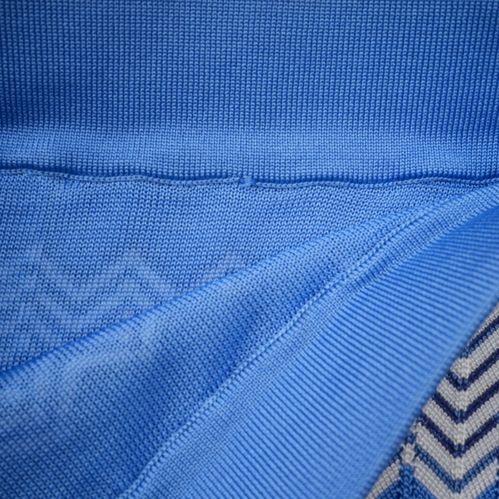 Daniela blue zigzag-design knit top & skirt matching set (Final Sale-US Only)