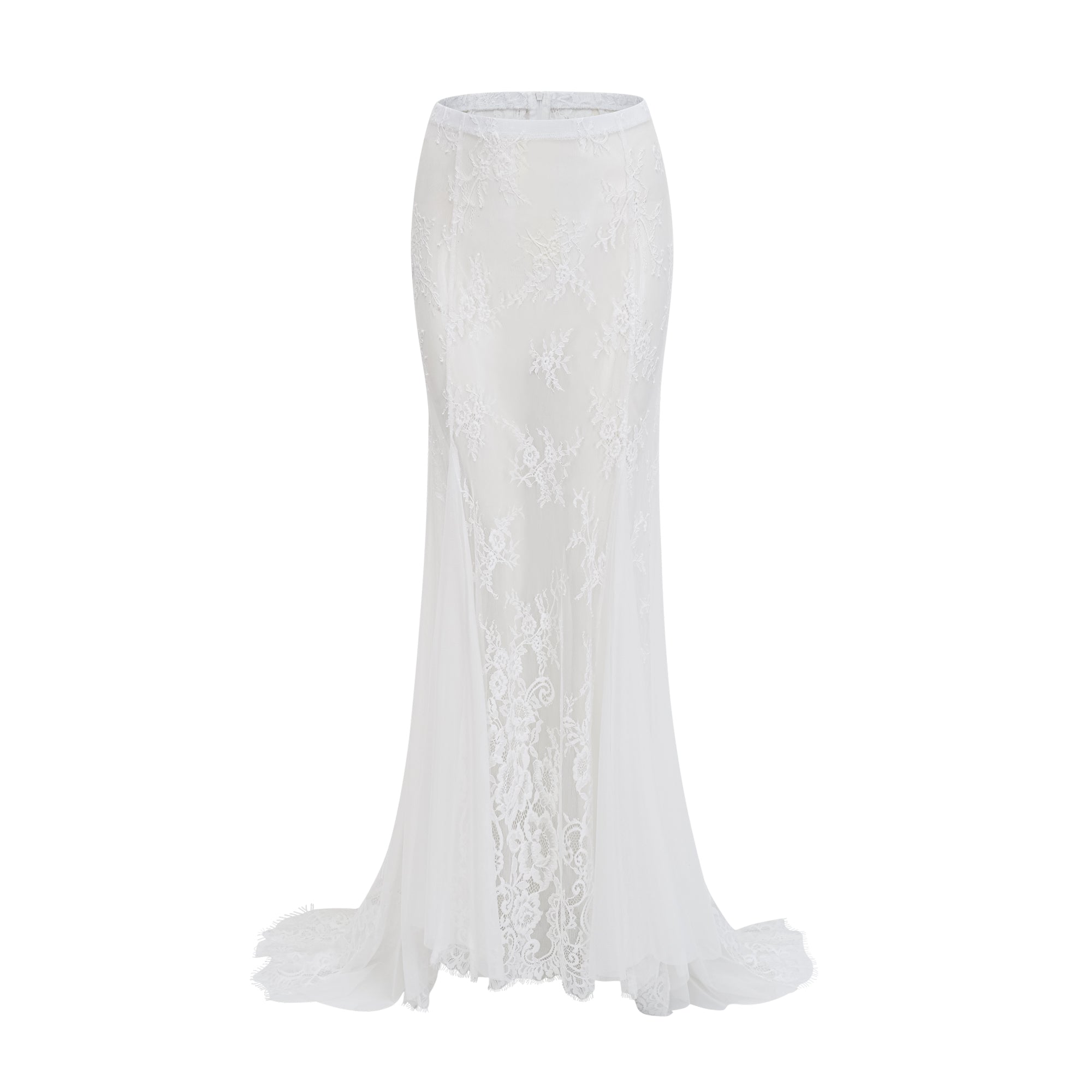 Margherita White Floral Lace Dress & Skirt Set (Final Sale-US Only)