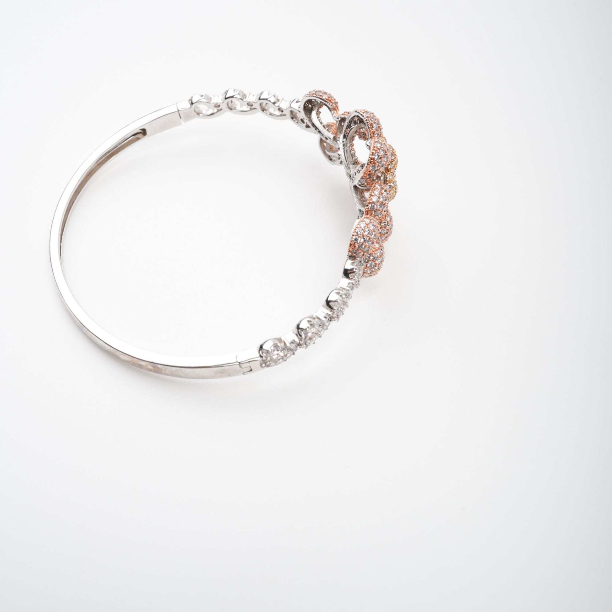 Anthemon Gold Tone Crystal Embellished Bracelet