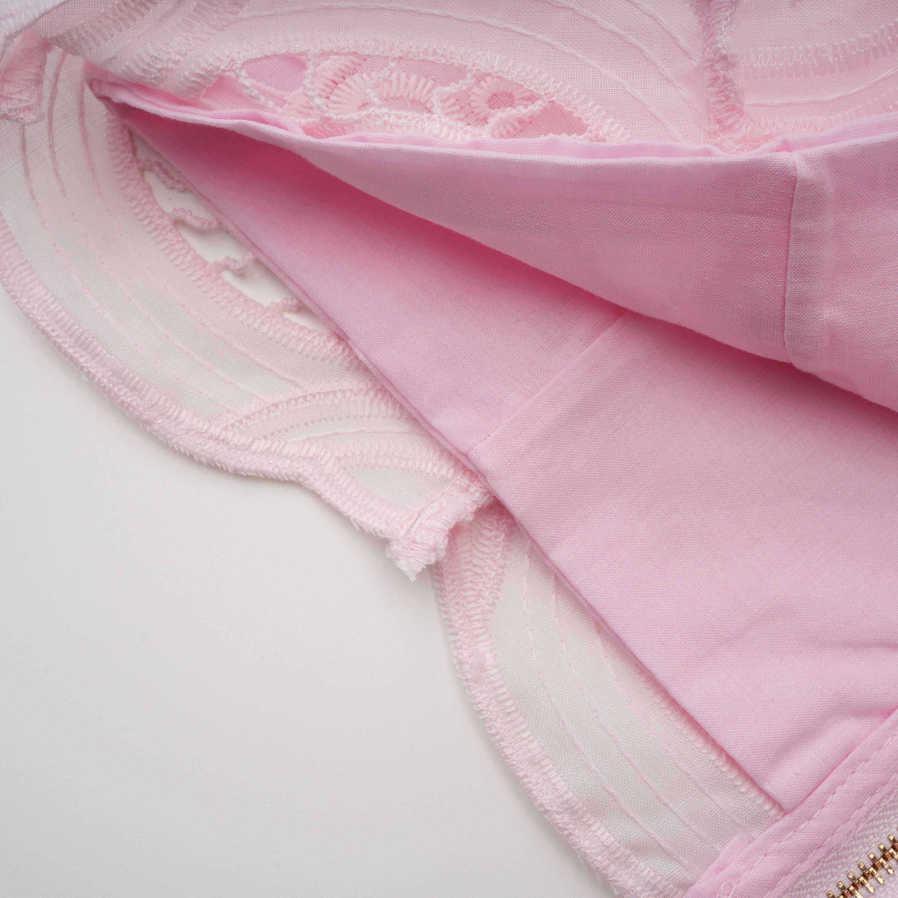 Joséphine Pink Embroidered Blouse & Skirt Set
