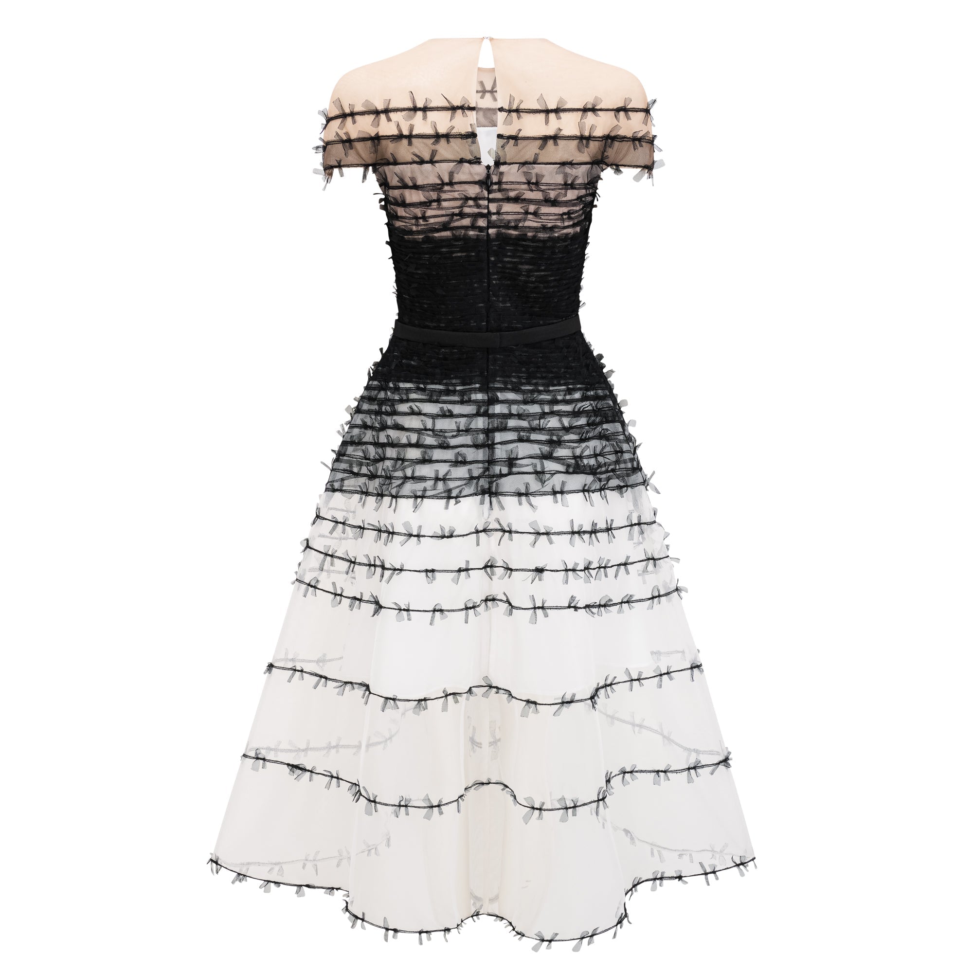 Eléonore Color Block Tulle Midi Dress (Final Sale-US Only)