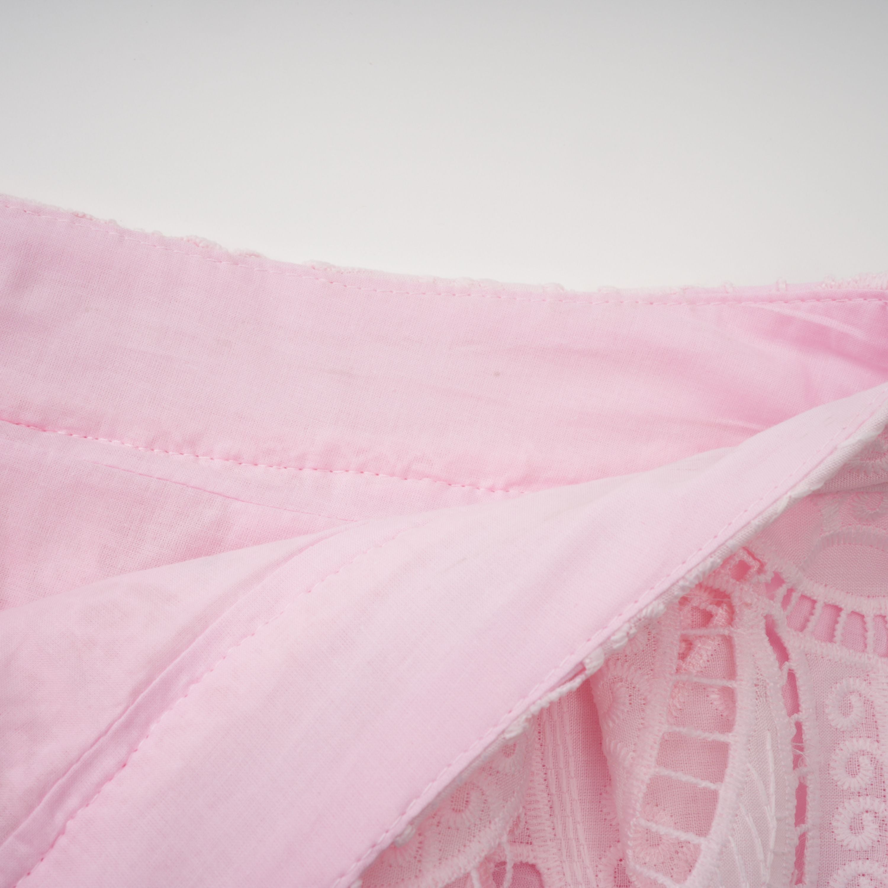 Joséphine Pink Embroidered Blouse & Skirt Set