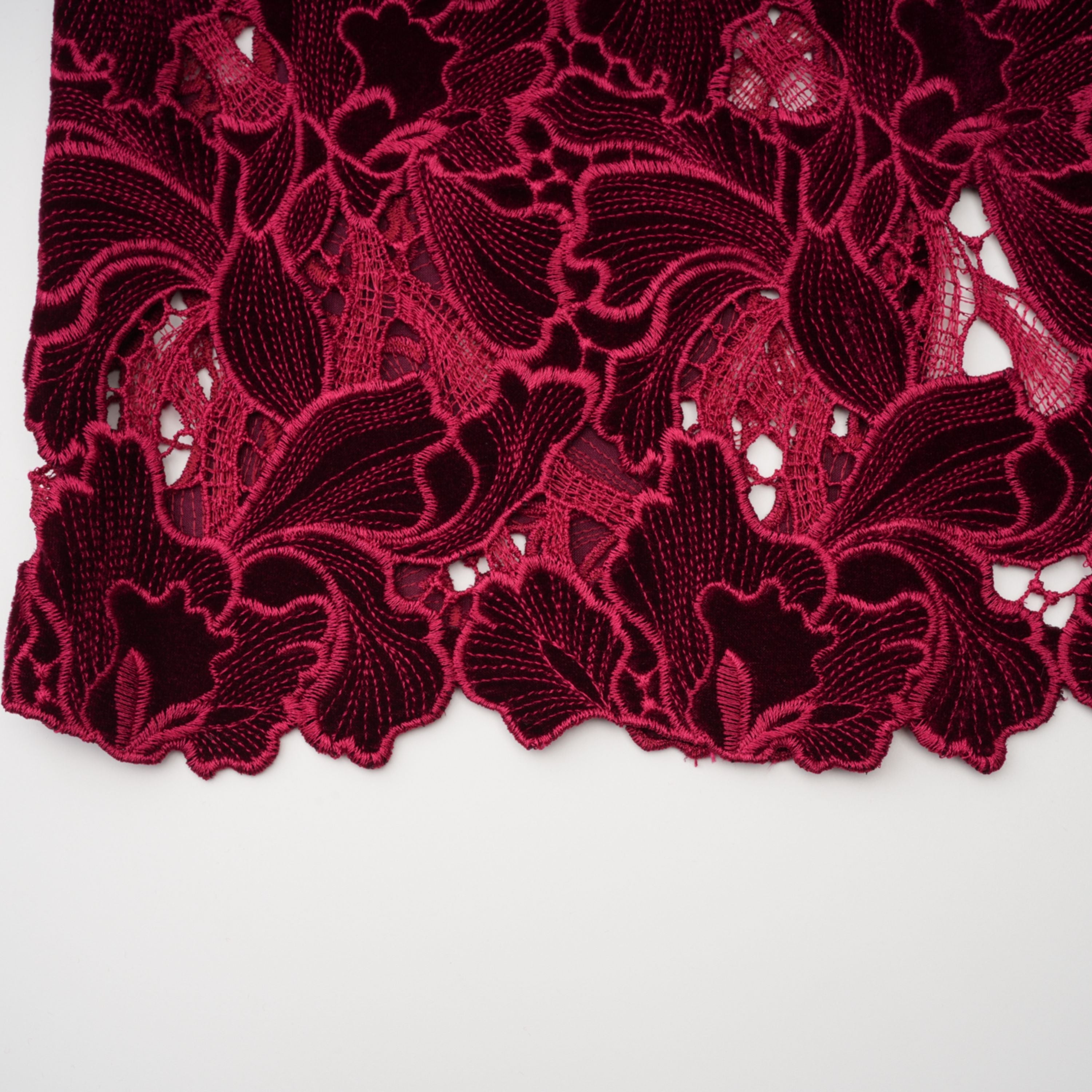 Hafdis Red Floral Embroidered Midi Dress (Final Sale-US Only)