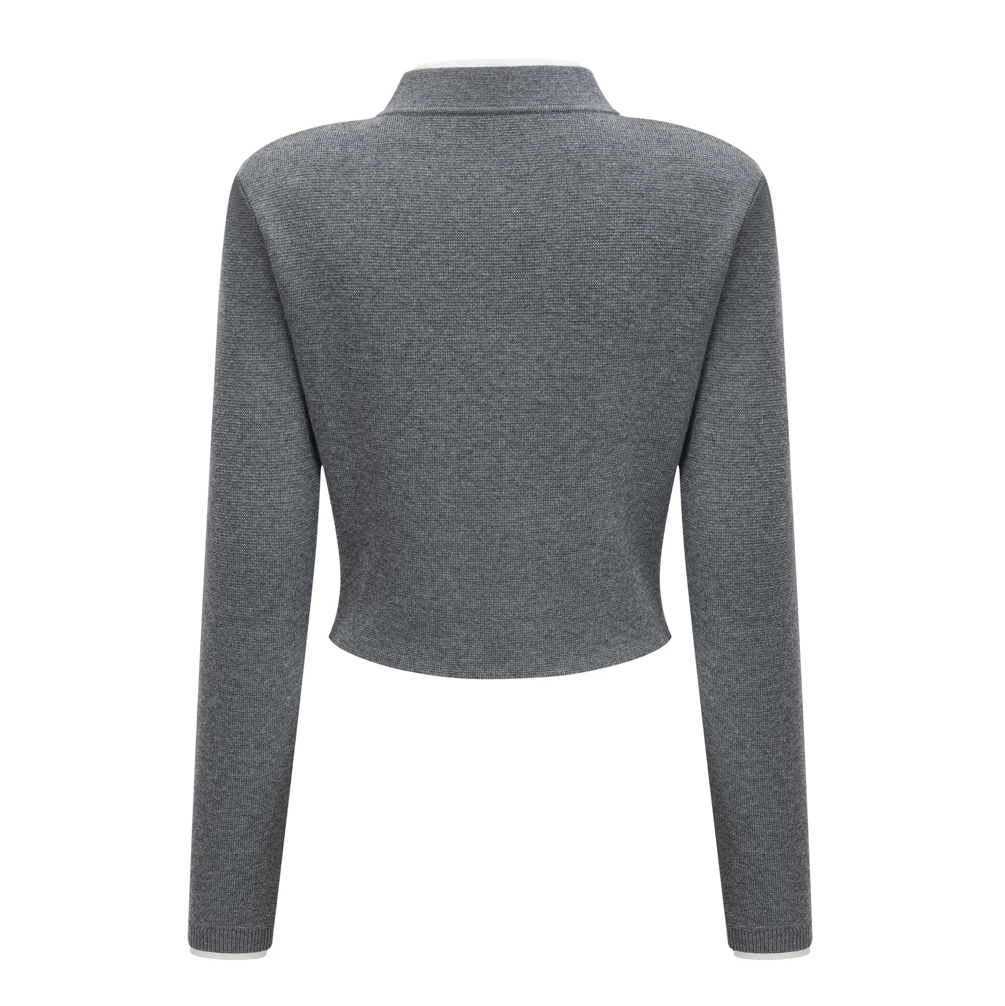 Lisette Grey 3D Petal Knit Cardigan