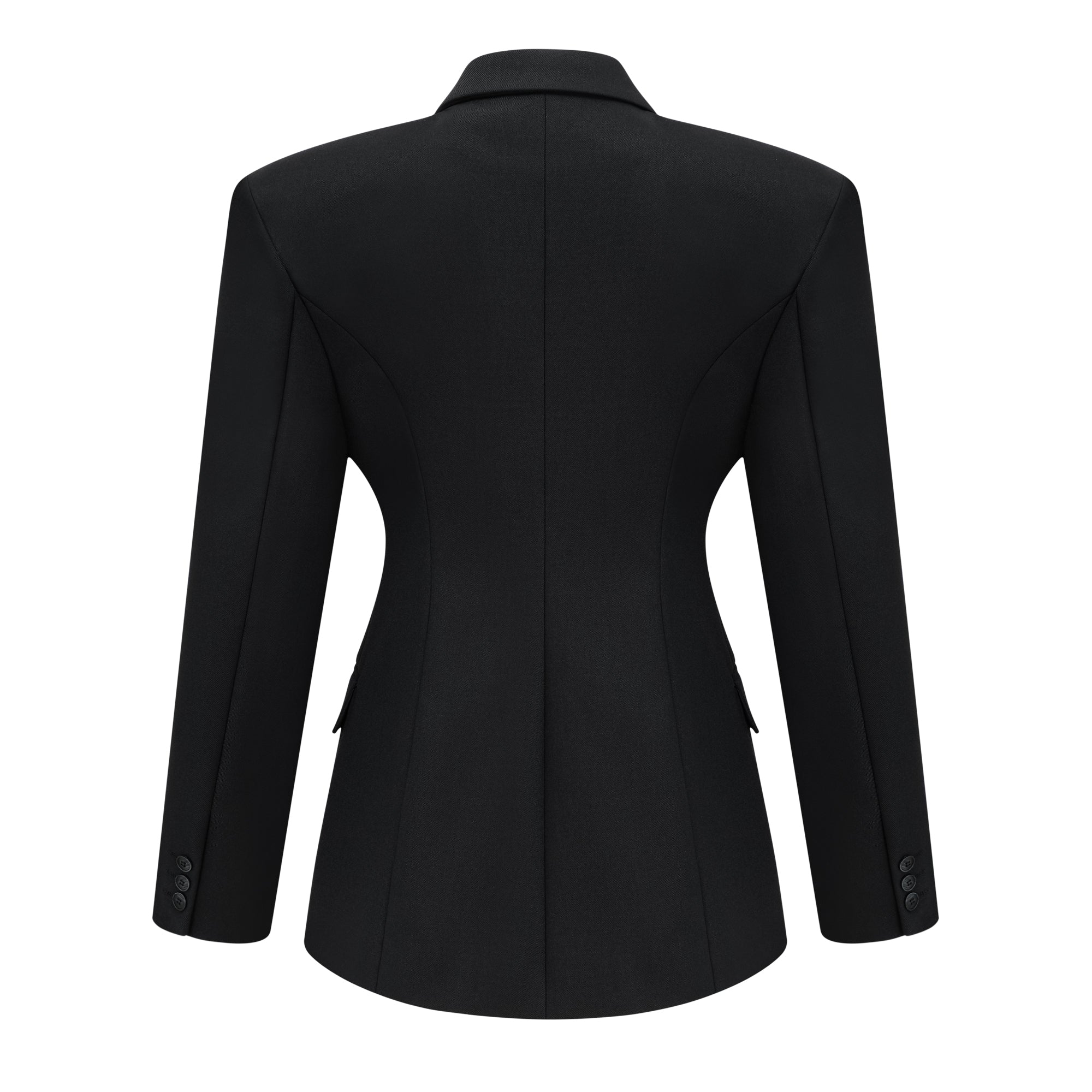 Dianthe Black Double-Breasted Oversize Blazer (Final Sale-US Only)