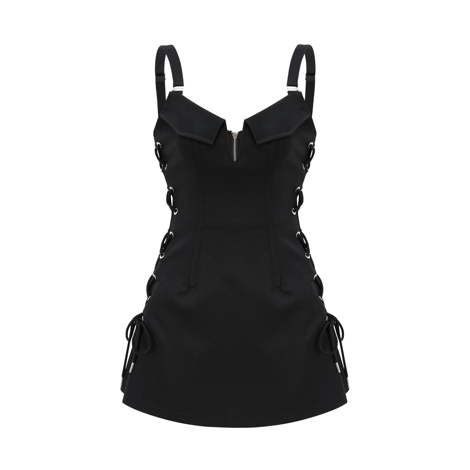 Jaina black hook & eye pocket dress (Final Sale-US Only)
