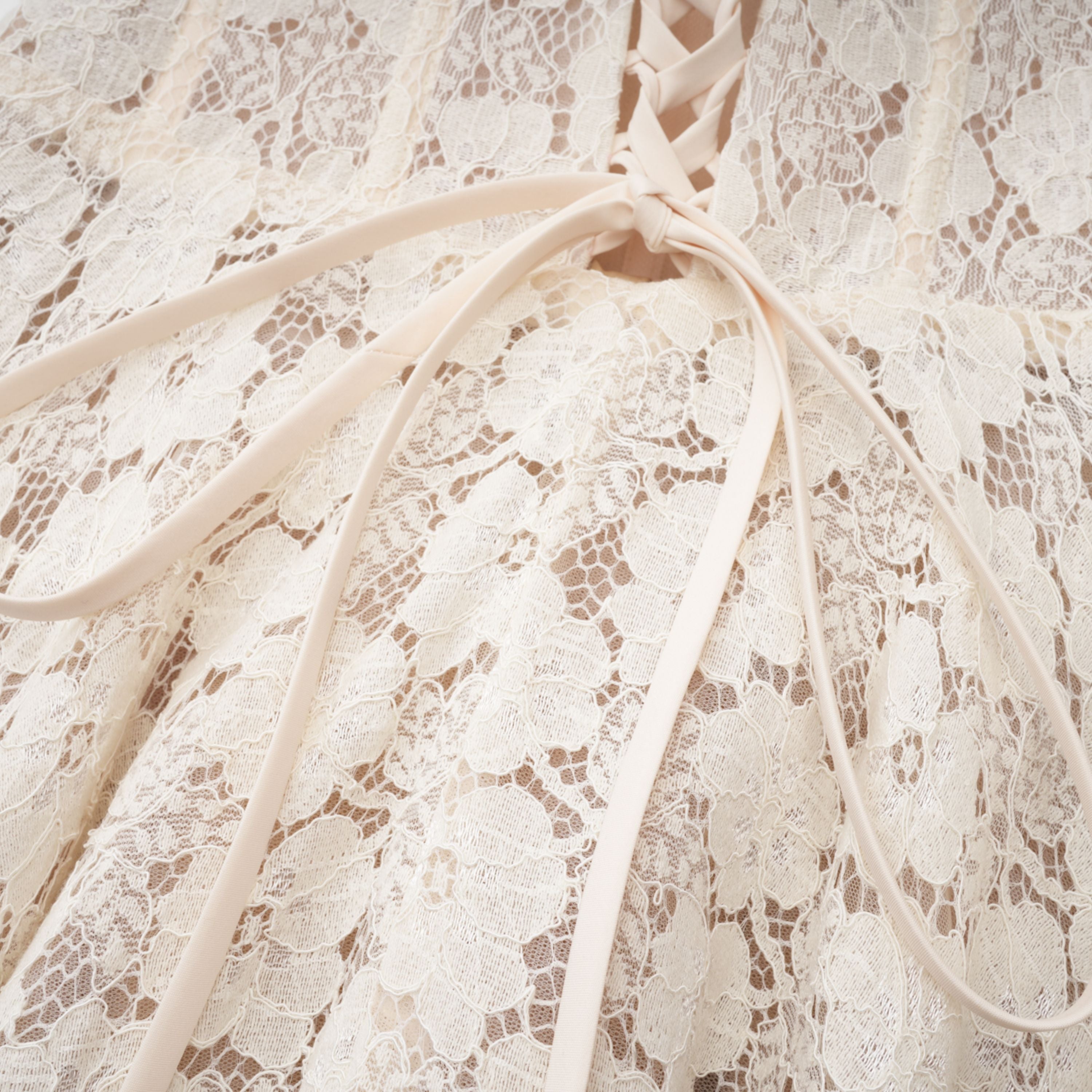 Celina White Lace Corset Maxi Dress (Final Sale-US Only)