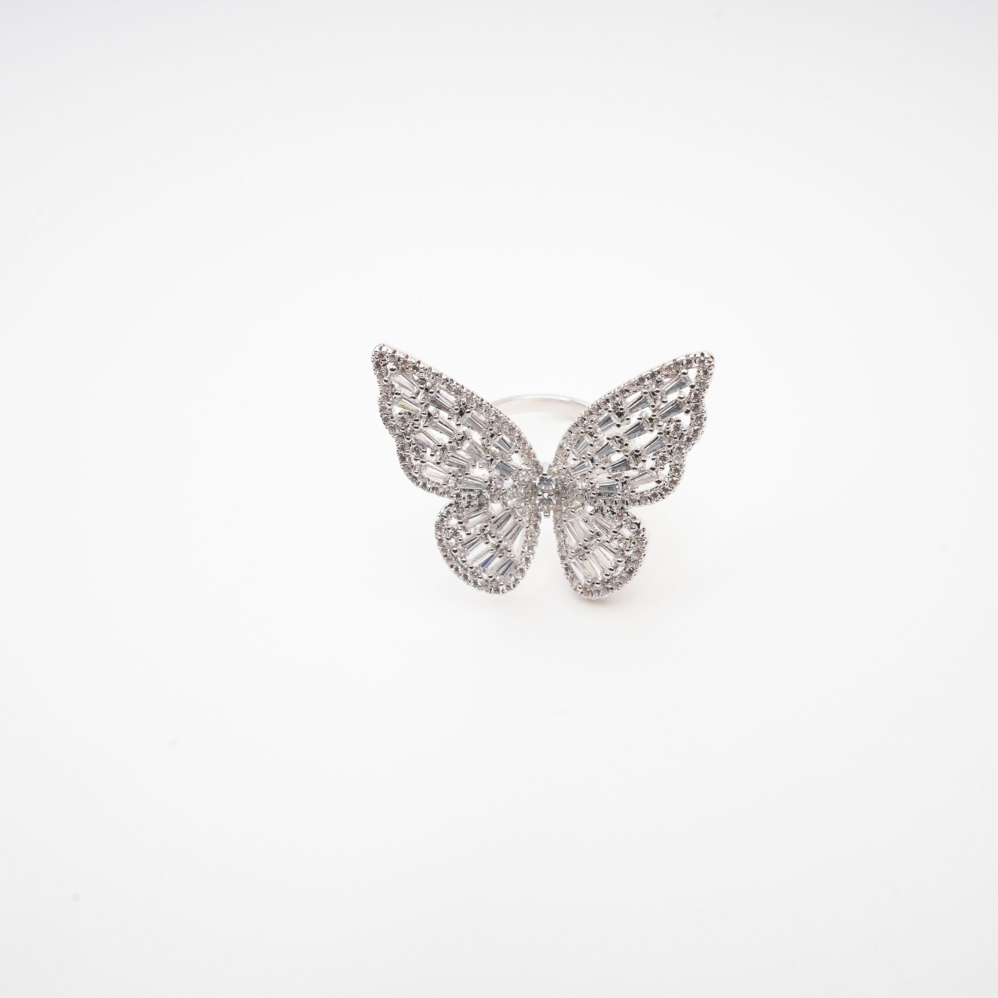Evodie rhinestone butterfly ring (US Only)