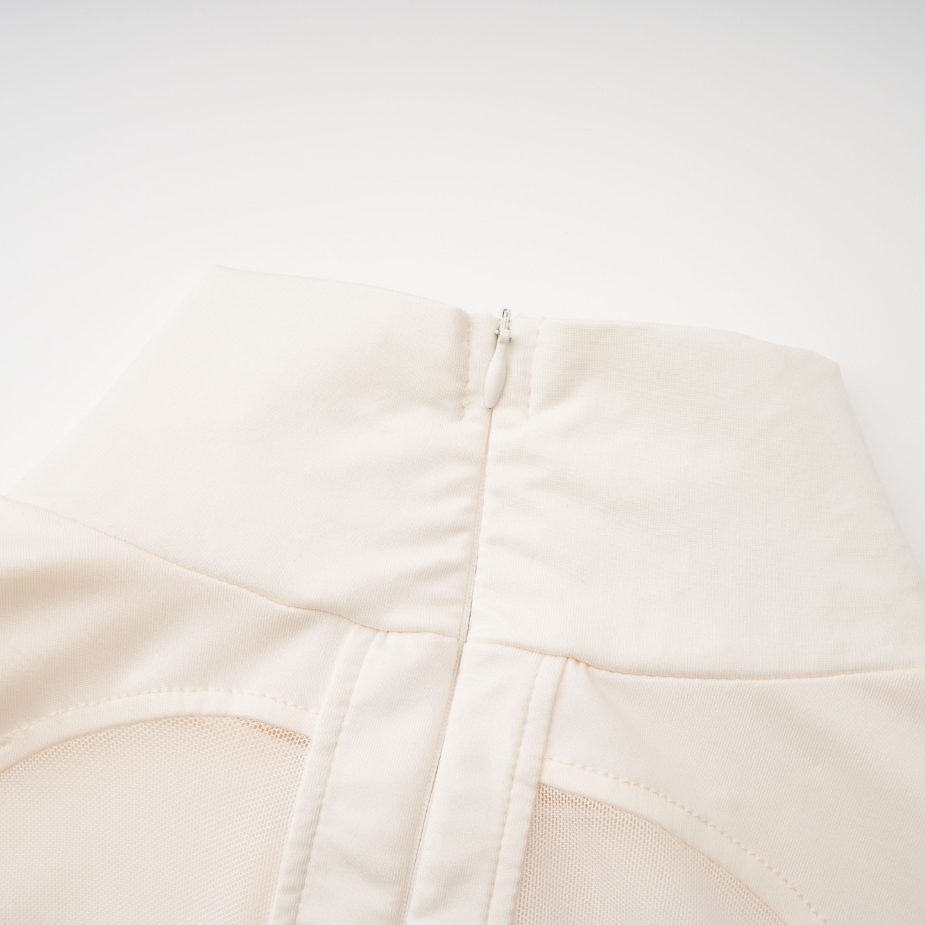 Harriet White Cut Out Ruched Maxi Dress (Final Sale-US Only)